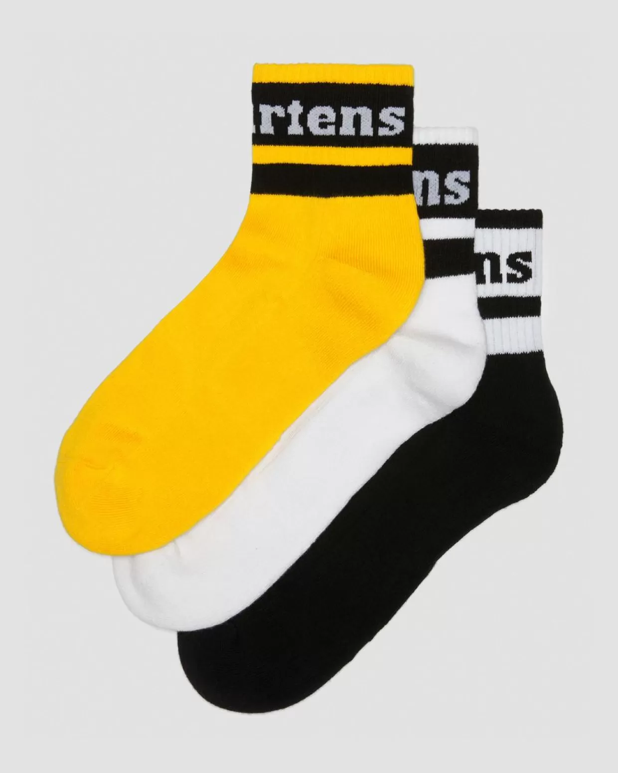 ACCESSORIES Dr. Martens Confezione da tre paia di calzini corti Athletic Logo in misto cotone
