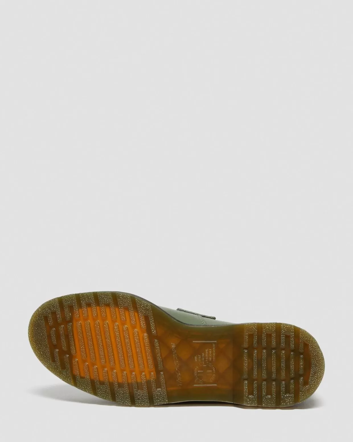 WOMENS Dr. Martens Mocassini Adrian con nappe e cuciture gialle in pelle Smooth