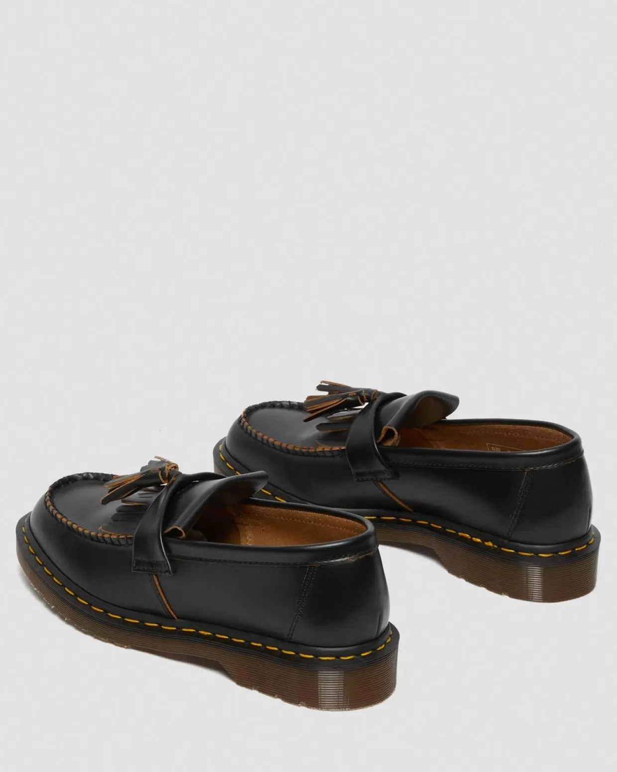WOMENS Dr. Martens Mocassini vintage con nappe in pelle Quilon Made in England