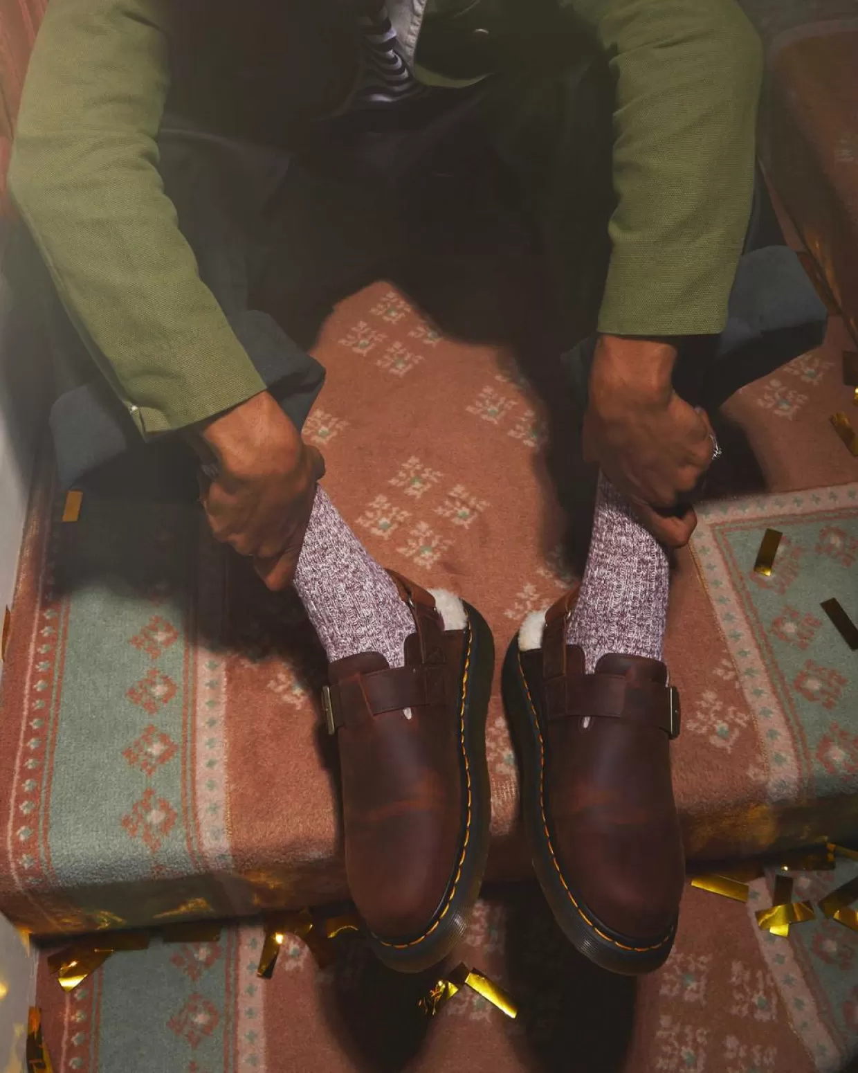 UNISEX Dr. Martens Mules Jorge II foderati in pelliccia sintetica