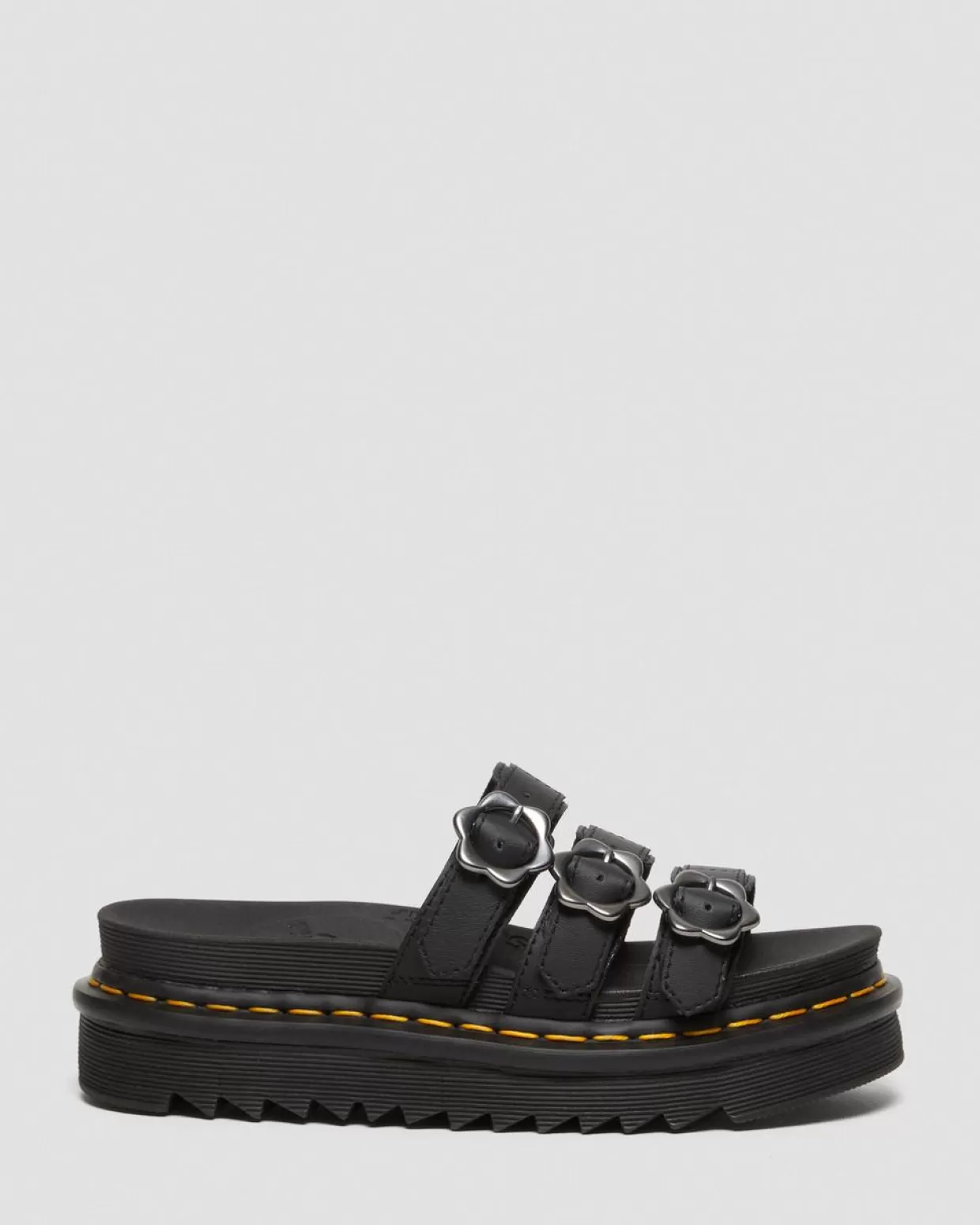 WOMENS Dr. Martens Sandali Blaire in pelle con fibbie a forma di fiore
