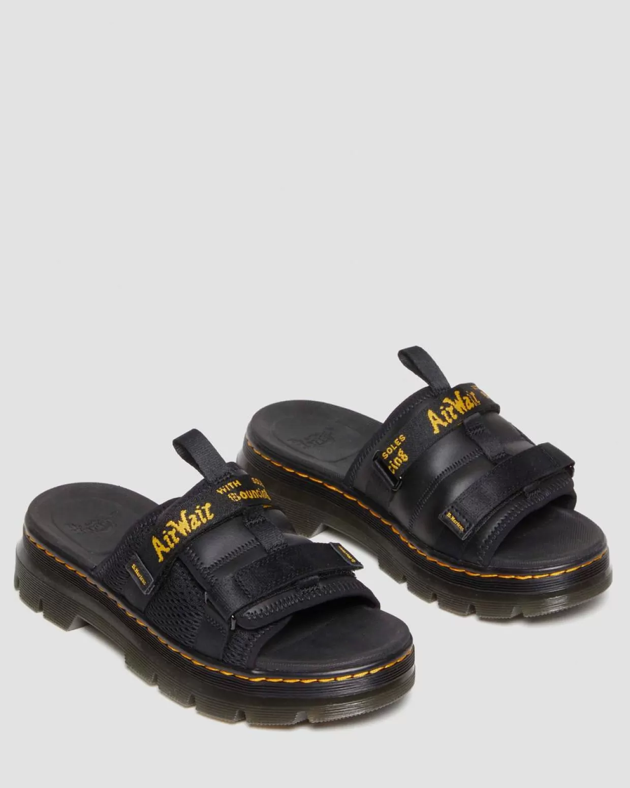 UNISEX Dr. Martens Sandali con cinturini Ayce Logo Platform in pelle bottalata
