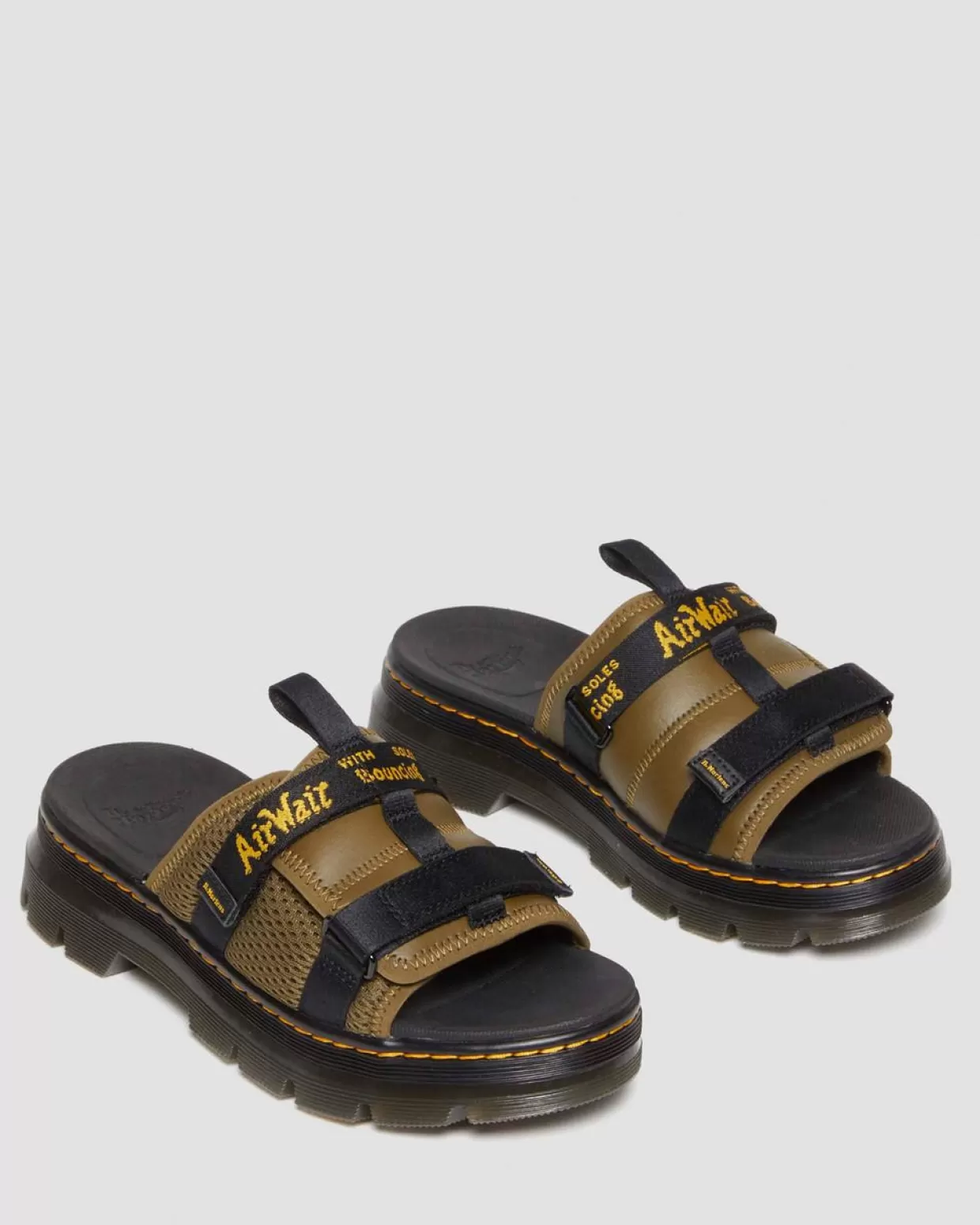 UNISEX Dr. Martens Sandali con cinturini Ayce Logo Platform in pelle bottalata
