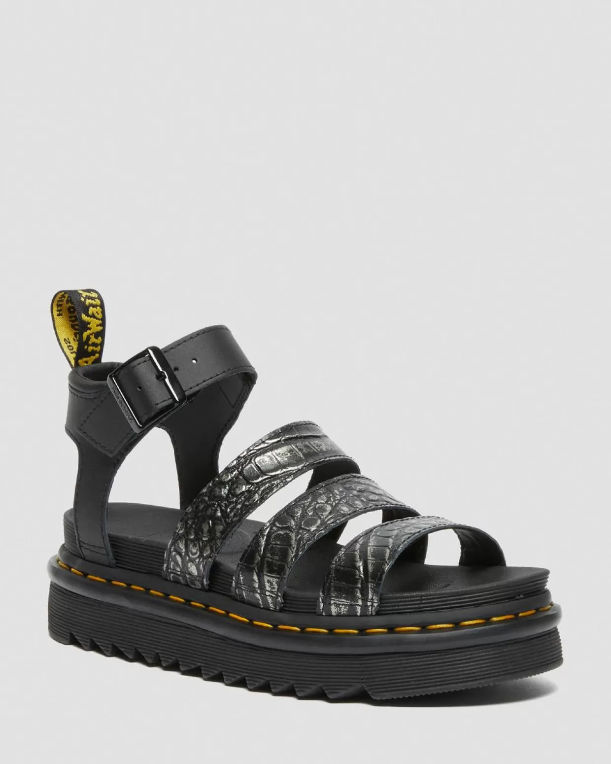 WOMENS Dr. Martens Sandali da donna in pelle di coccodrillo Blaire Wild