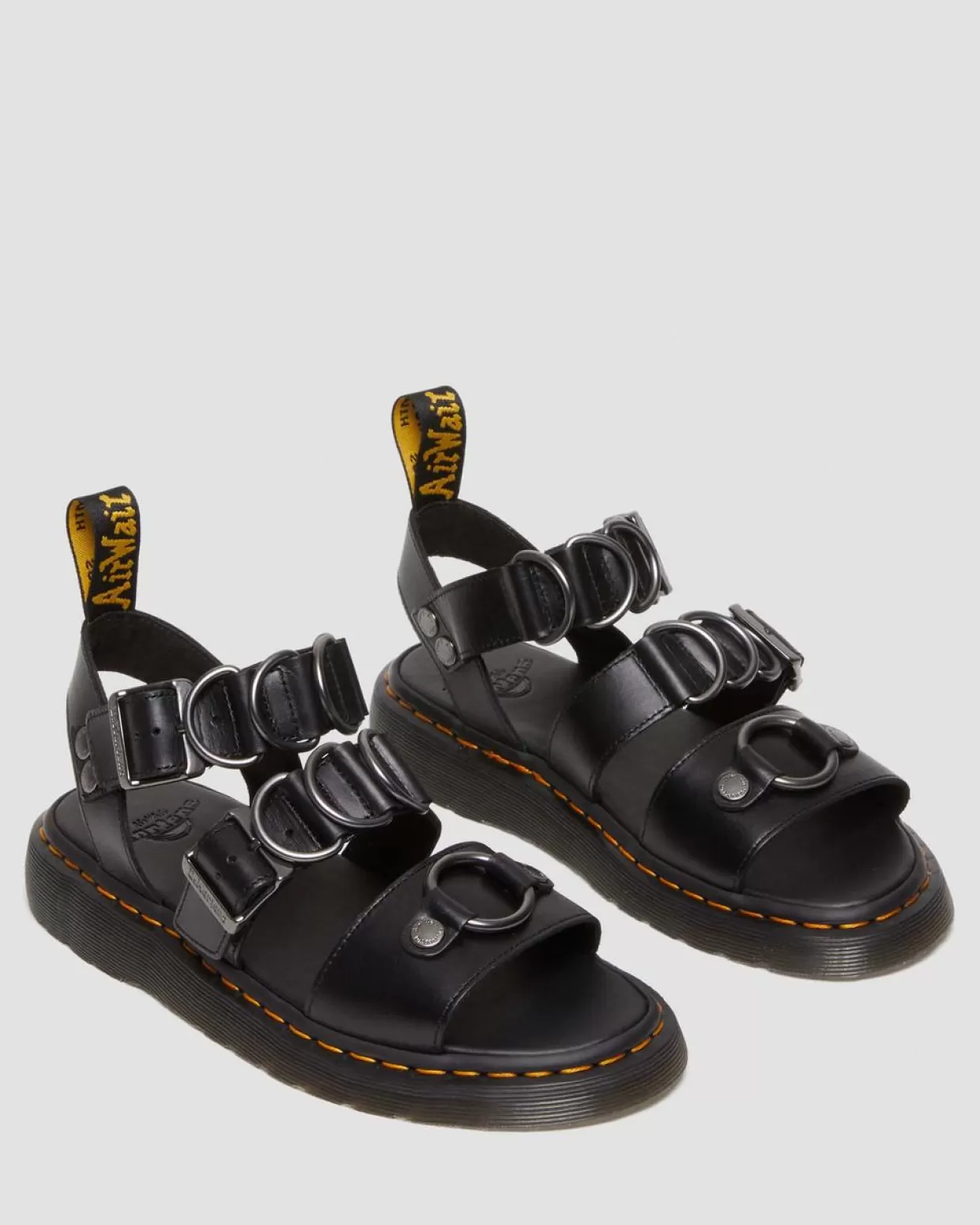 UNISEX Dr. Martens Sandali in pelle Gryphon Alternative Brando con cinturini