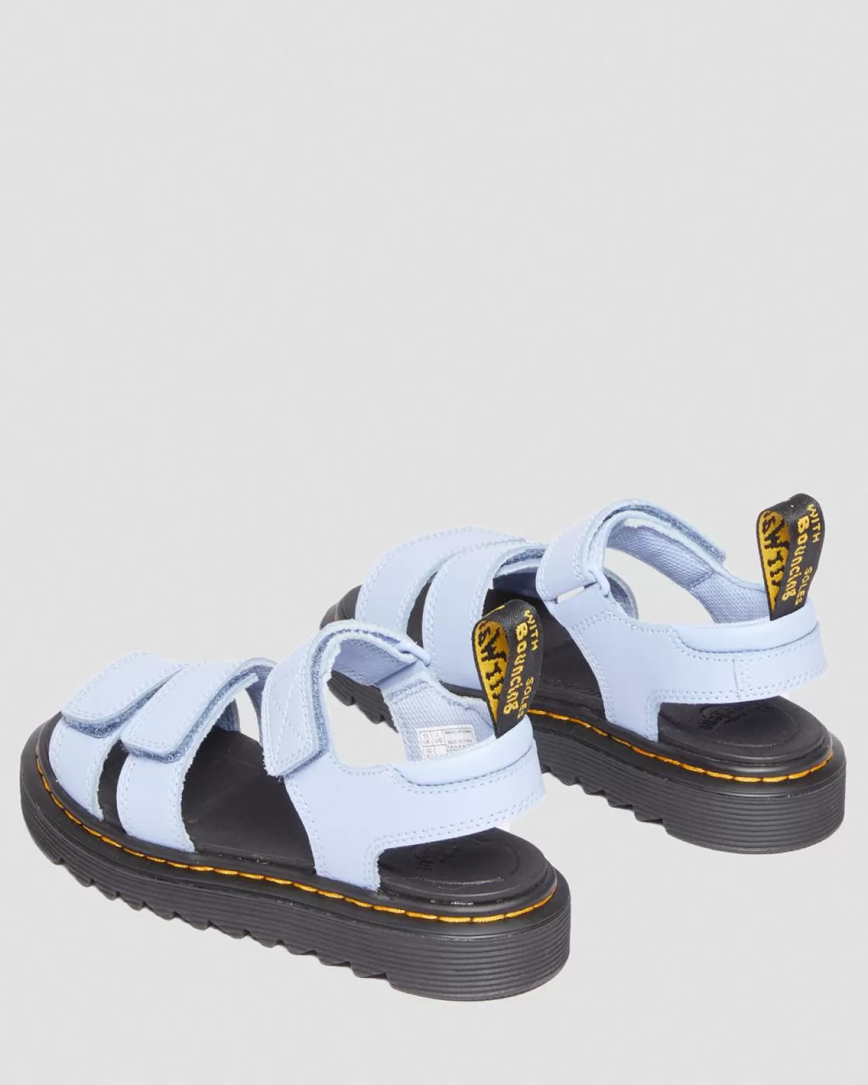 UNISEX Dr. Martens Sandali Junior Klaire Athena in pelle con cinturini in velcro