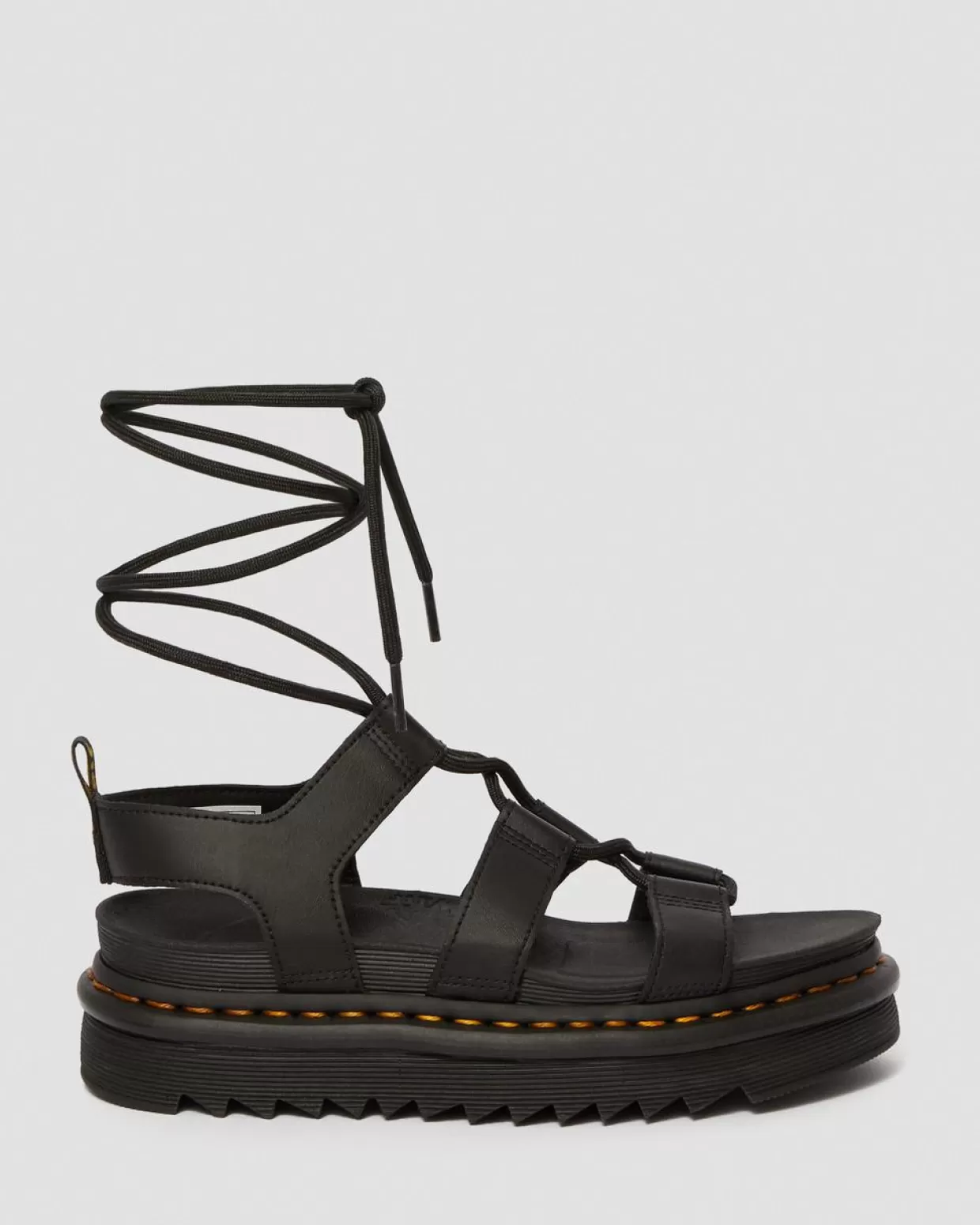 WOMENS Dr. Martens Sandali Nartilla in pelle Hydro con lacci stile gladiatore
