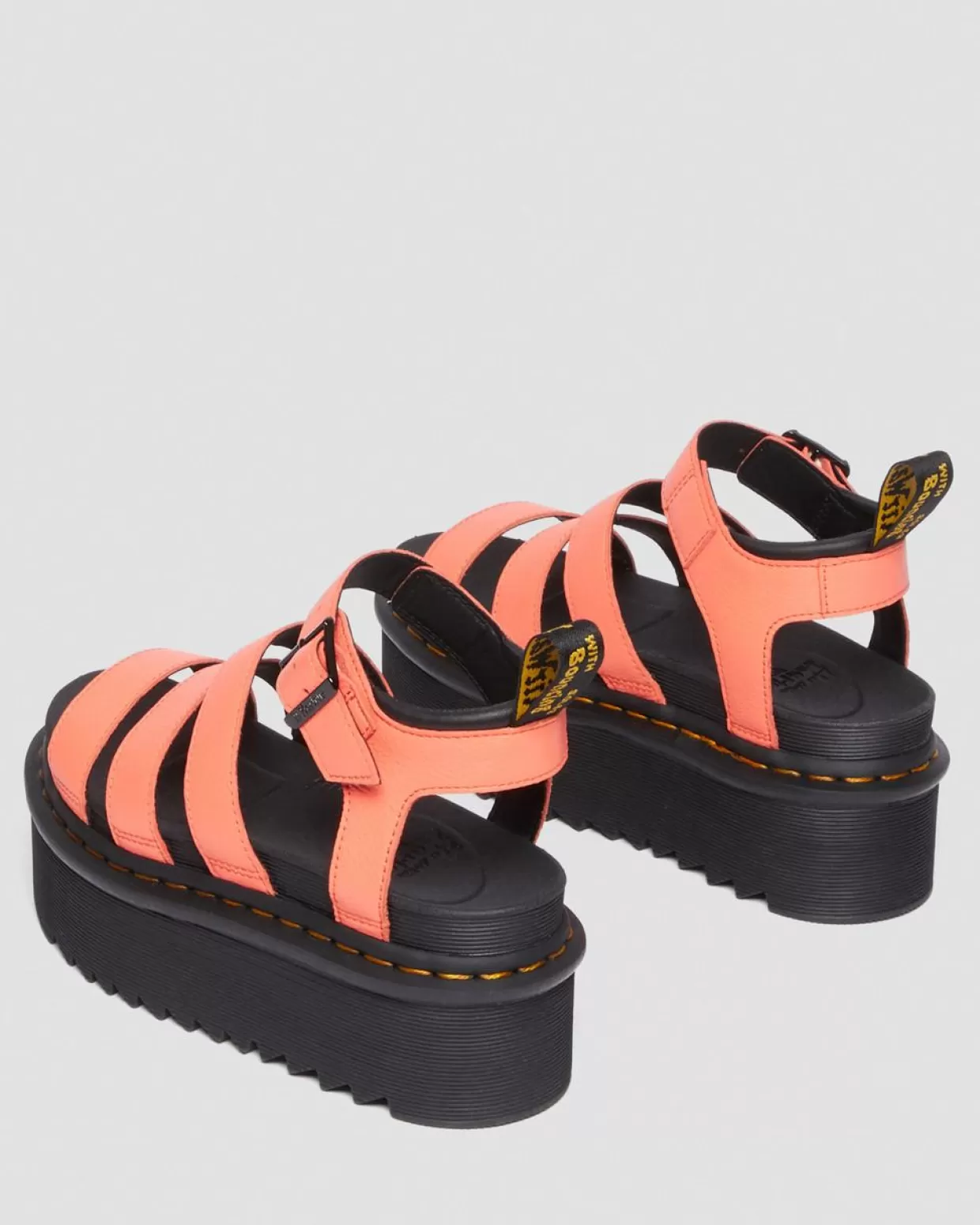 UNISEX Dr. Martens Sandali Platform Blaire Quad con cinturino in pelle Pisa