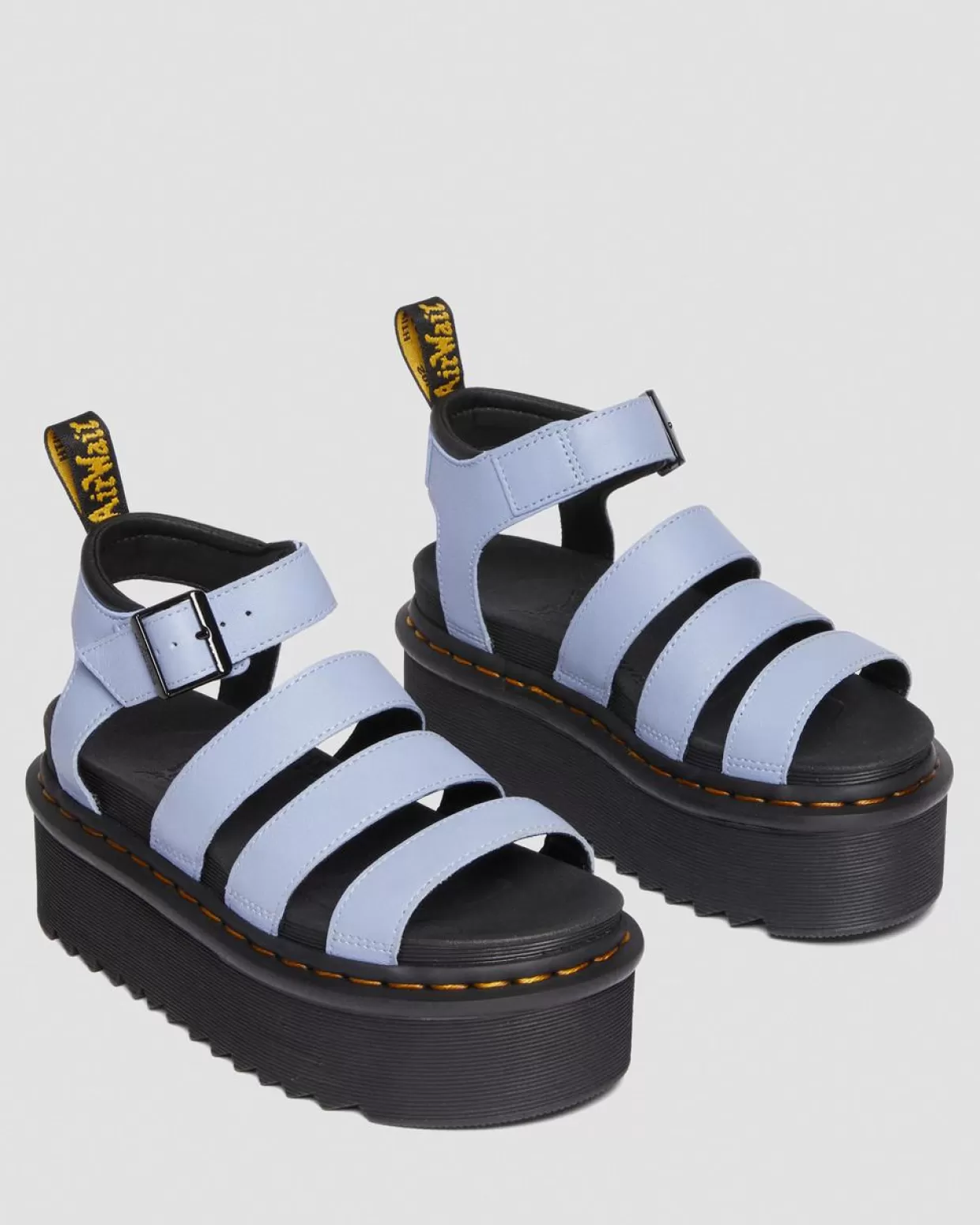 UNISEX Dr. Martens Sandali Platform Blaire Quad con cinturino in pelle Pisa