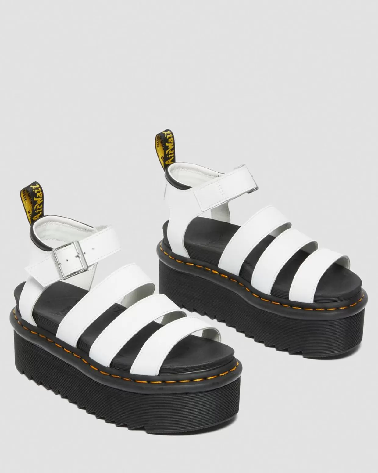 WOMENS Dr. Martens Sandali Platform di pelle Blaire Quad Hydro stile gladiatore
