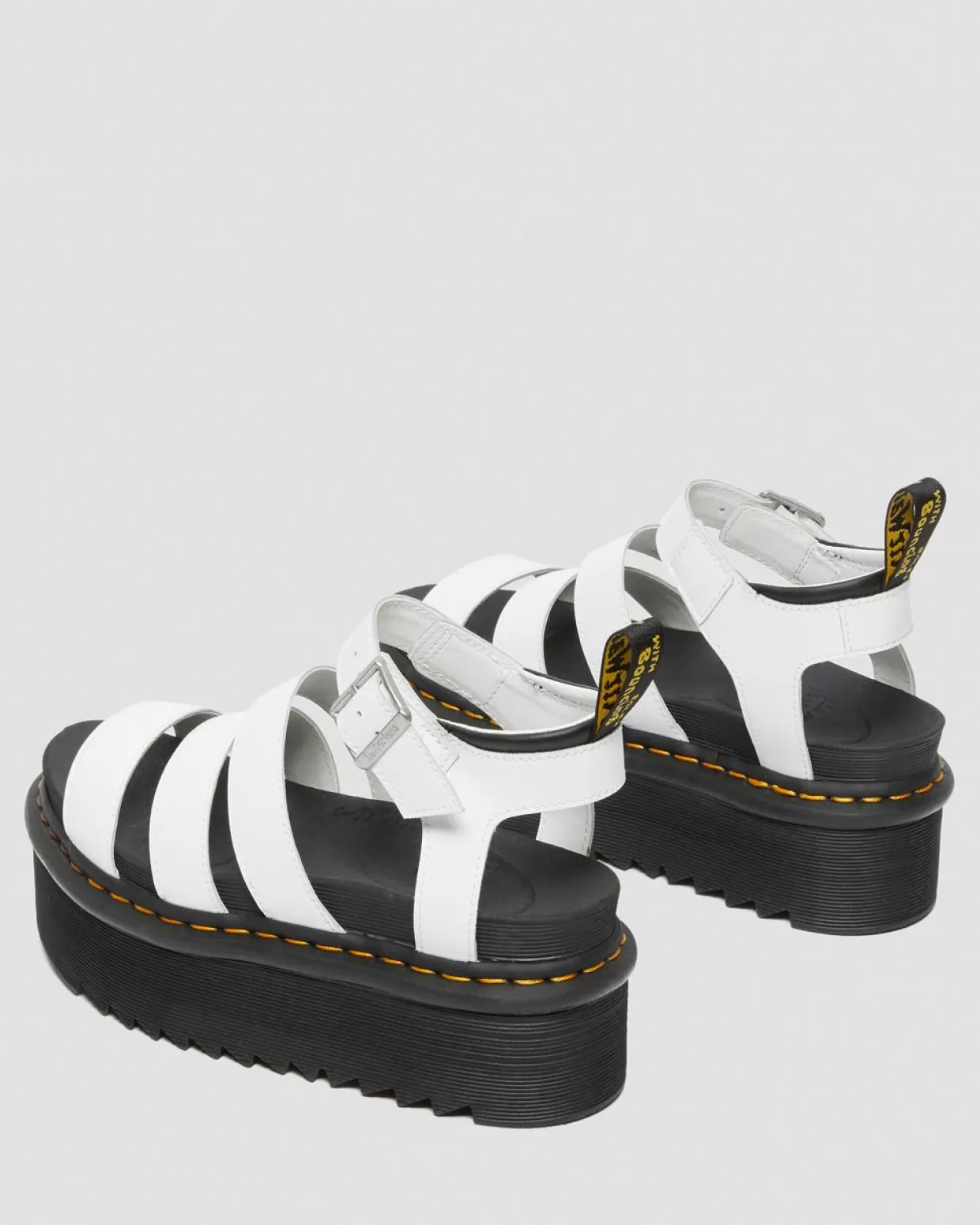 WOMENS Dr. Martens Sandali Platform di pelle Blaire Quad Hydro stile gladiatore