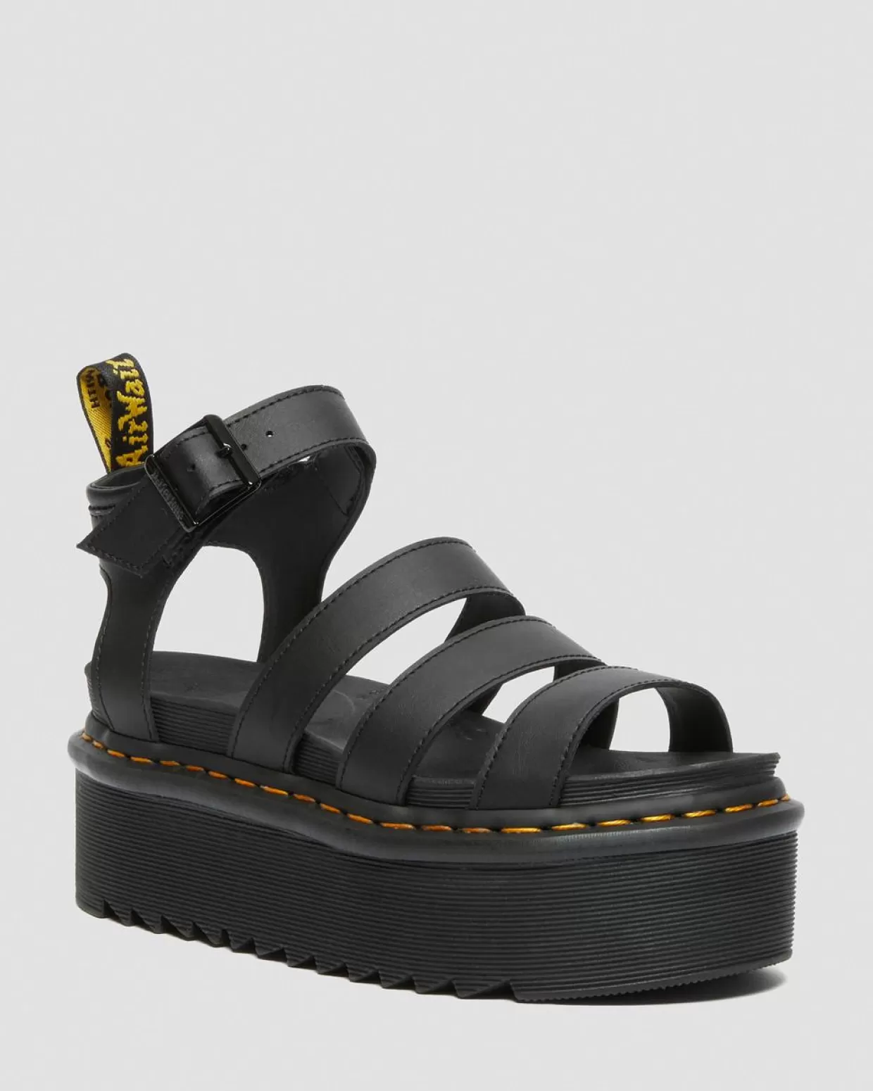 WOMENS Dr. Martens Sandali Platform di pelle Blaire Quad Hydro stile gladiatore