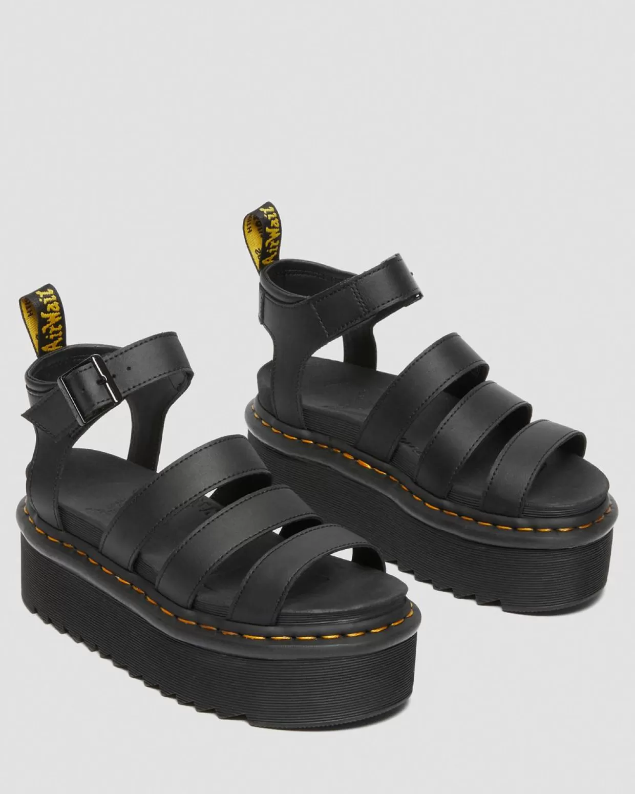 WOMENS Dr. Martens Sandali Platform di pelle Blaire Quad Hydro stile gladiatore