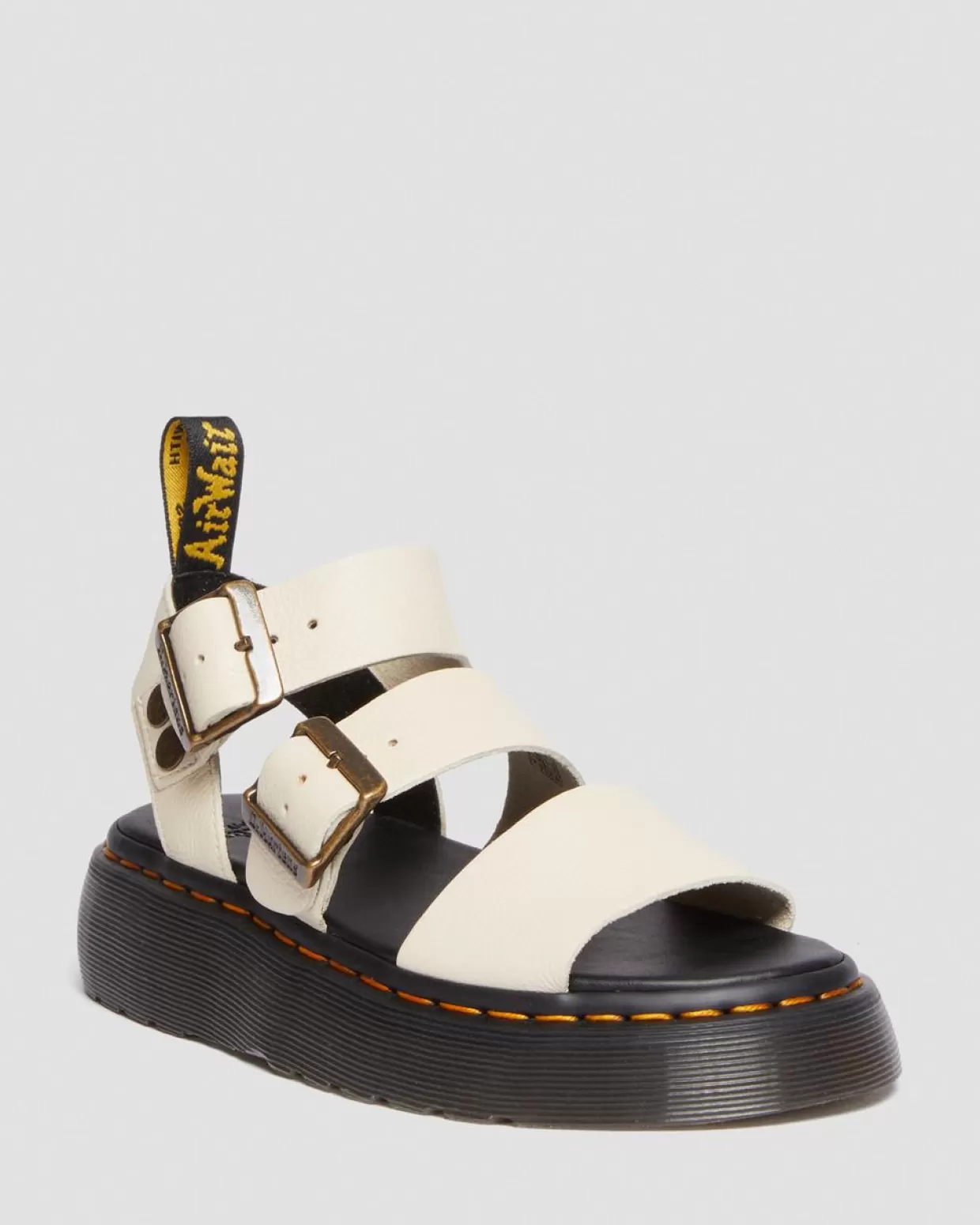 WOMENS Dr. Martens Sandali platform di pelle Gryphon Quad