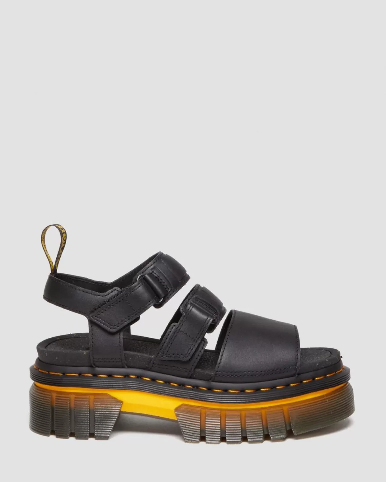 WOMENS Dr. Martens Sandali platform Ricki Contrast Sole in pelle con 3 cinturini