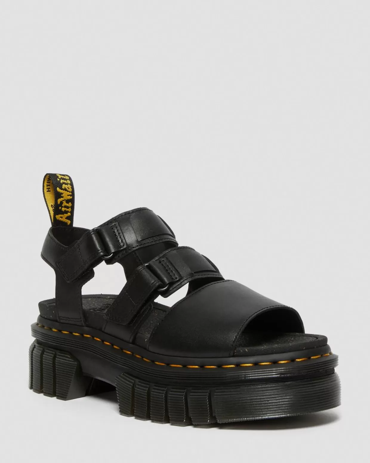 WOMENS Dr. Martens Sandali platform Ricki Nappa Lux in pelle con 3 cinturini