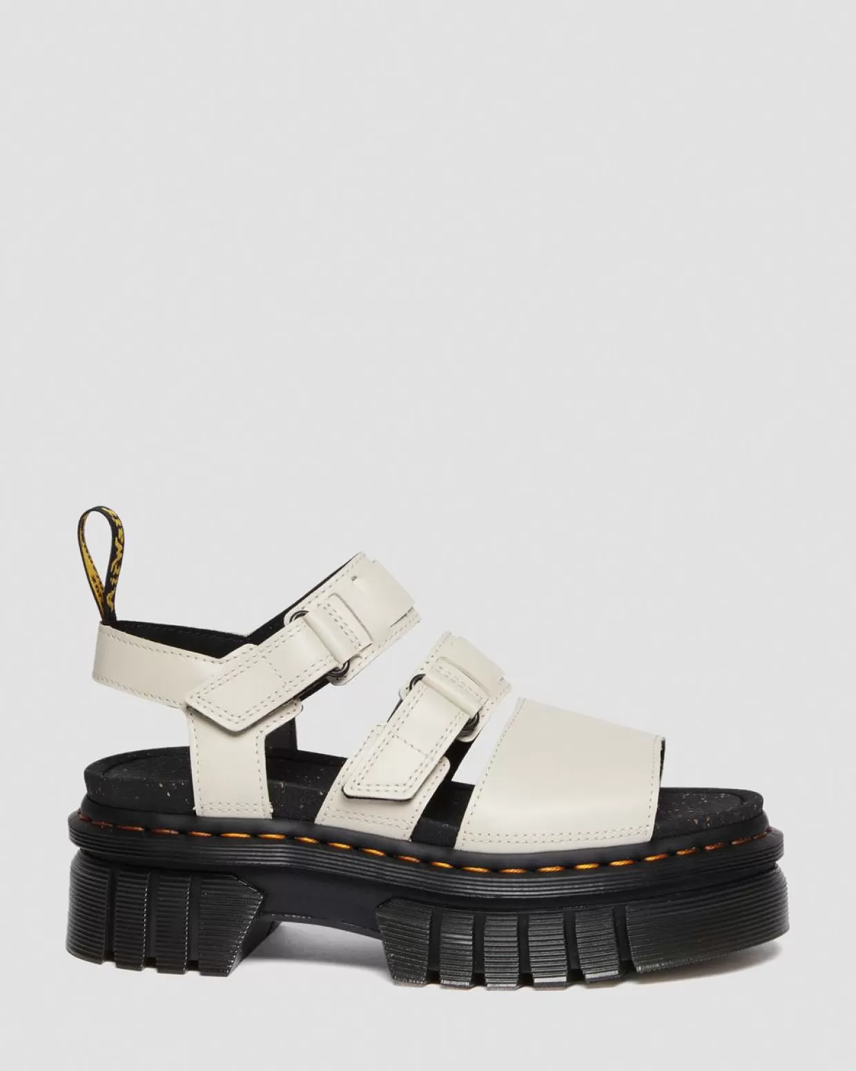 WOMENS Dr. Martens Sandali platform Ricki Nappa Lux in pelle con 3 cinturini