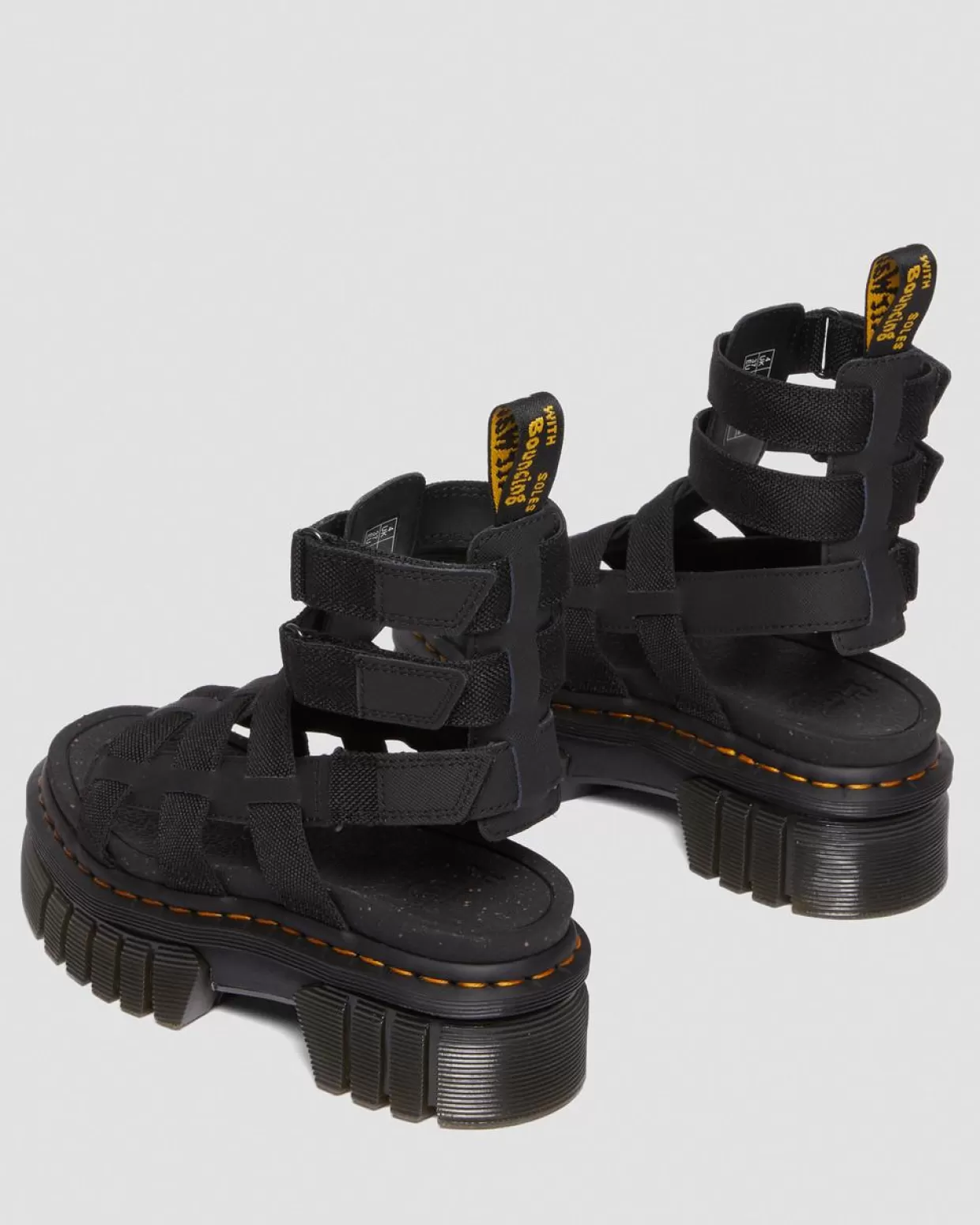 UNISEX Dr. Martens Sandali platform Ricky in pelle super resistenti stile gladiatore