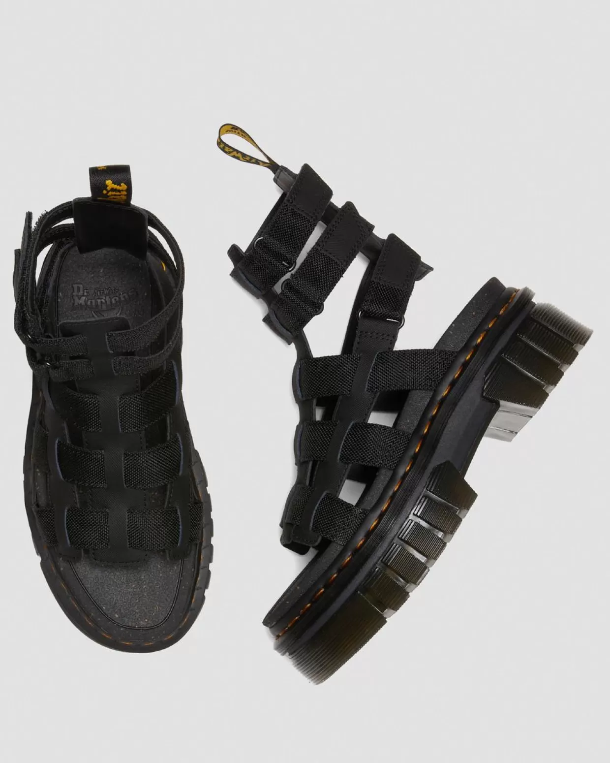 UNISEX Dr. Martens Sandali platform Ricky in pelle super resistenti stile gladiatore
