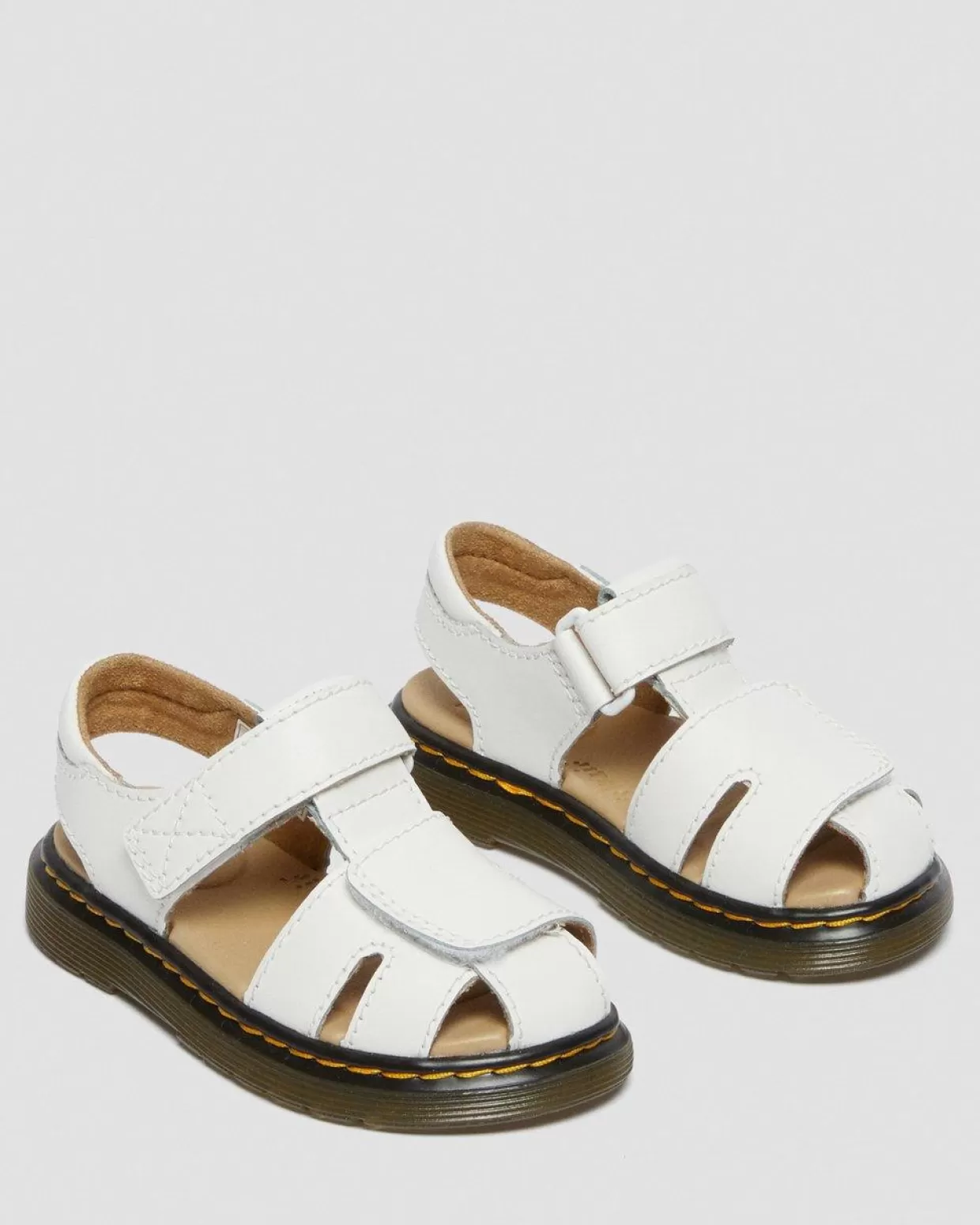 KIDS Dr. Martens Sandali primi passi Moby II in pelle con cinturino in velcro