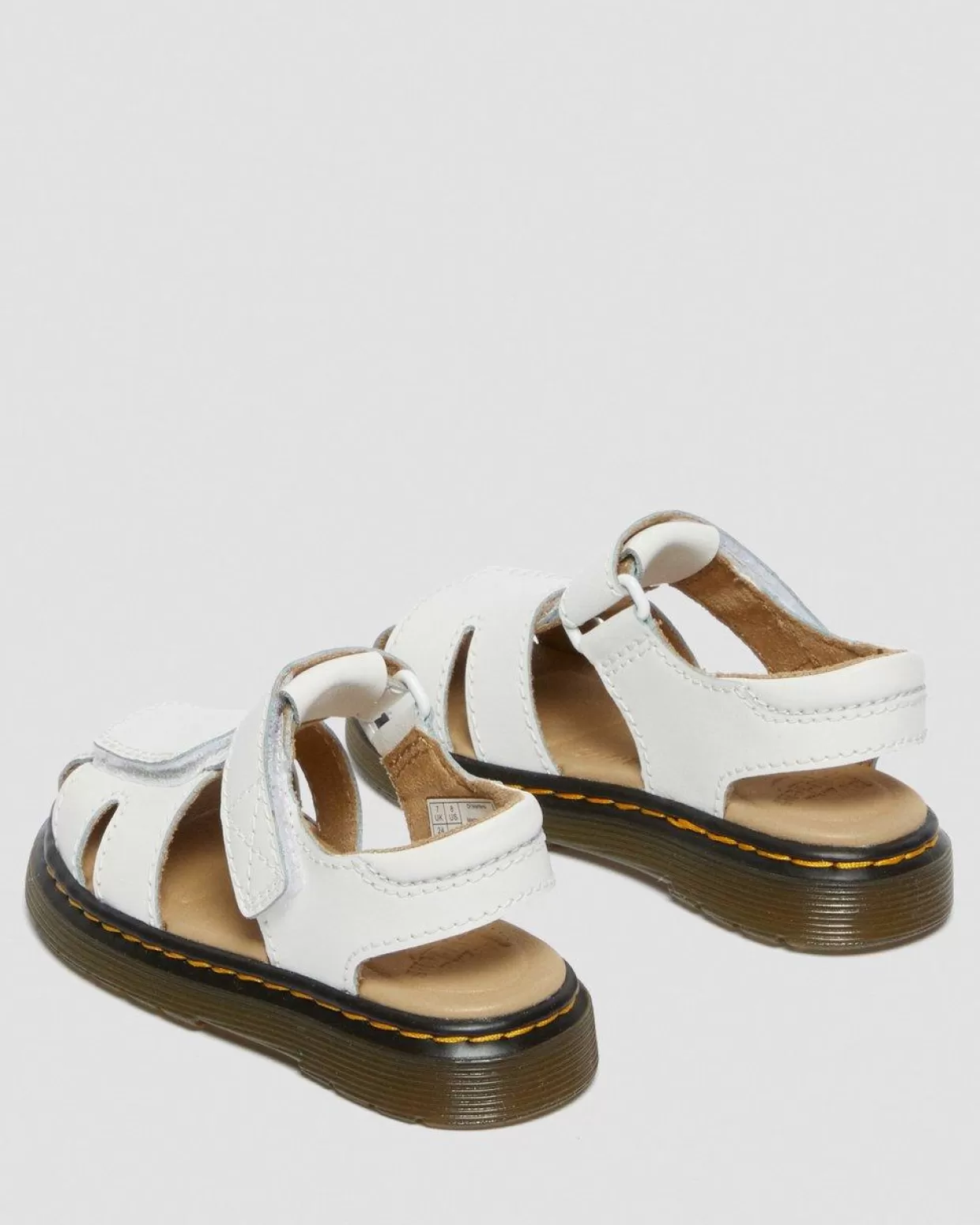 KIDS Dr. Martens Sandali primi passi Moby II in pelle con cinturino in velcro