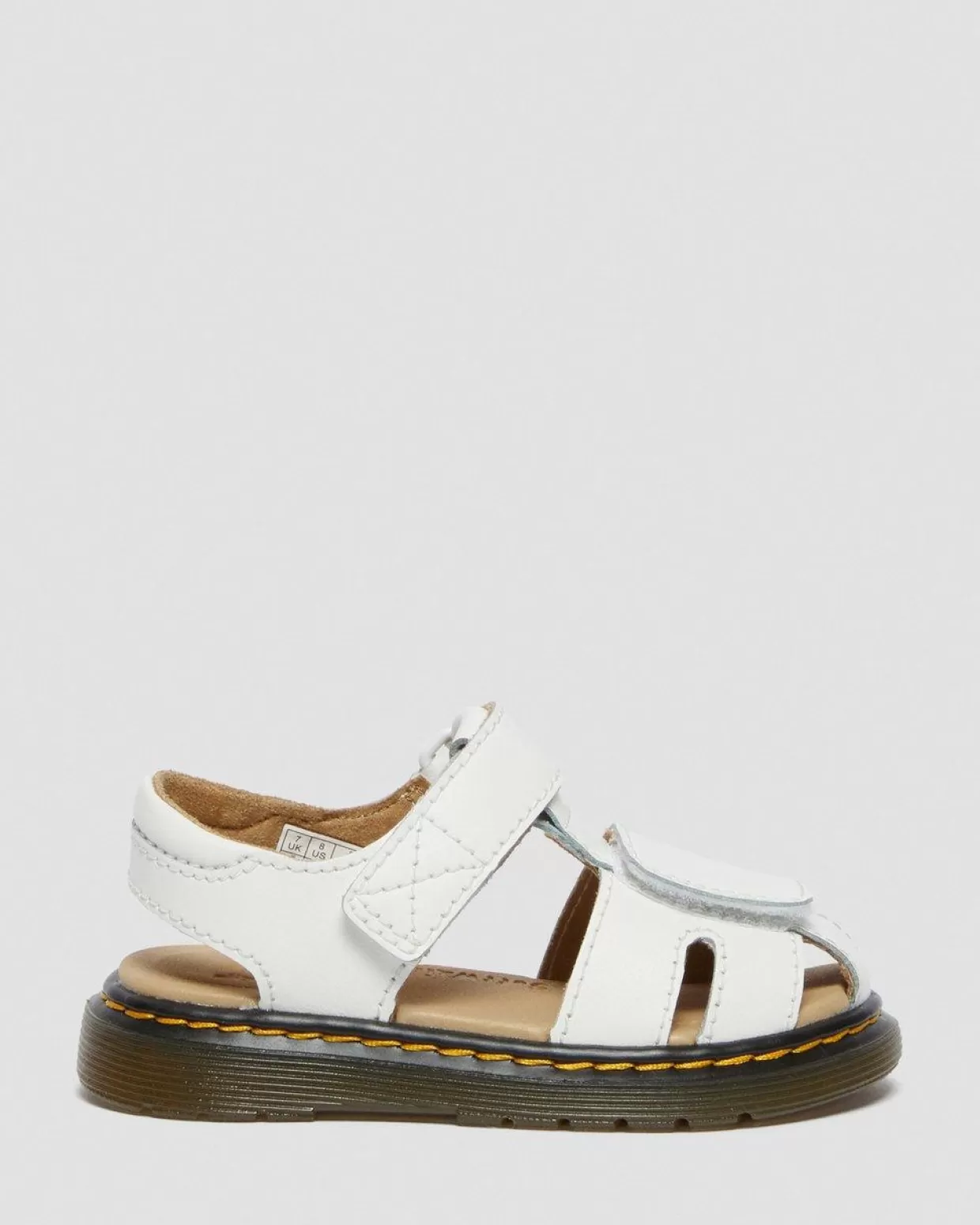 KIDS Dr. Martens Sandali primi passi Moby II in pelle con cinturino in velcro