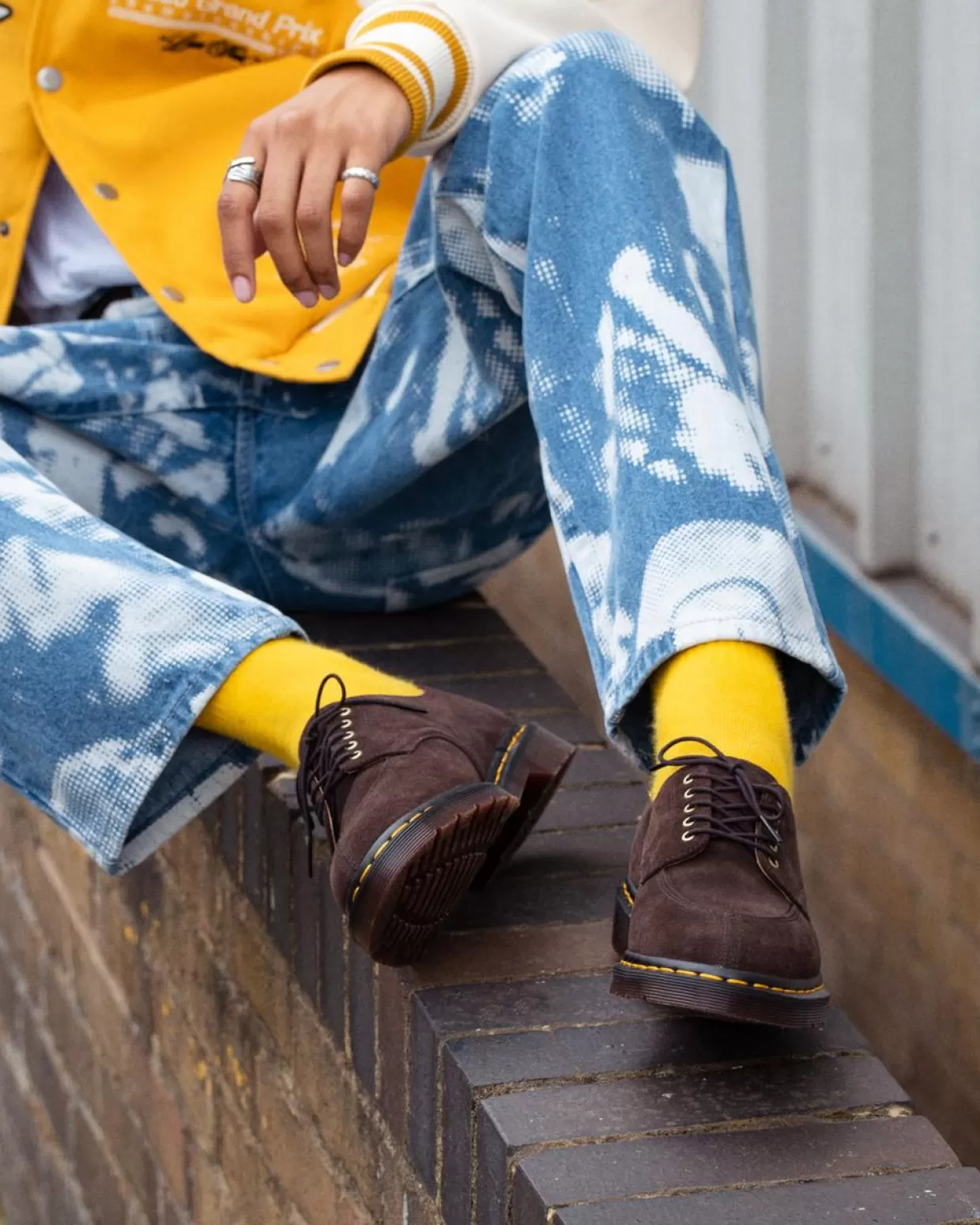 MENS Dr. Martens Scarpe 2046 in pelle scamosciata