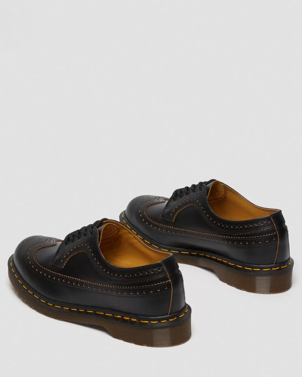 MENS Dr. Martens Scarpe Brogue vintage 3989 in pelle Quilon