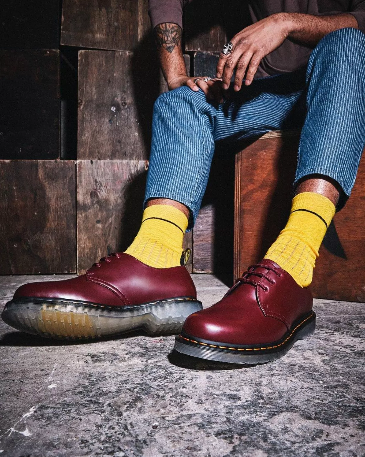 UNISEX Dr. Martens Scarpe di pelle 1461 Iced Smooth
