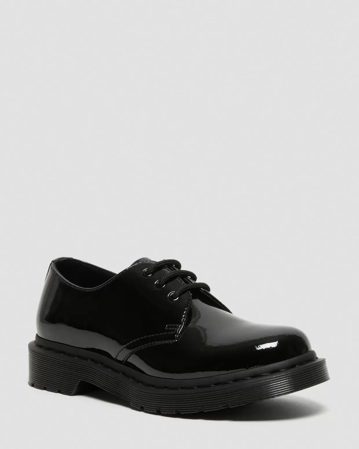 WOMENS Dr. Martens Scarpe di pelle di vernice 1461 Mono