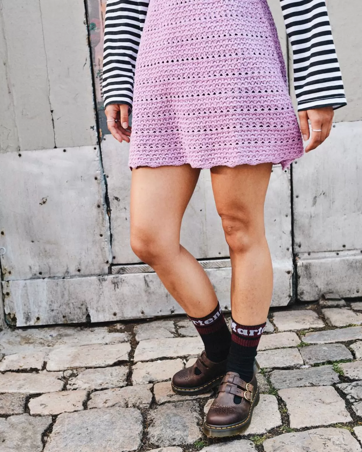 WOMENS Dr. Martens Scarpe Mary Jane 8065 in pelle Crazy Horse
