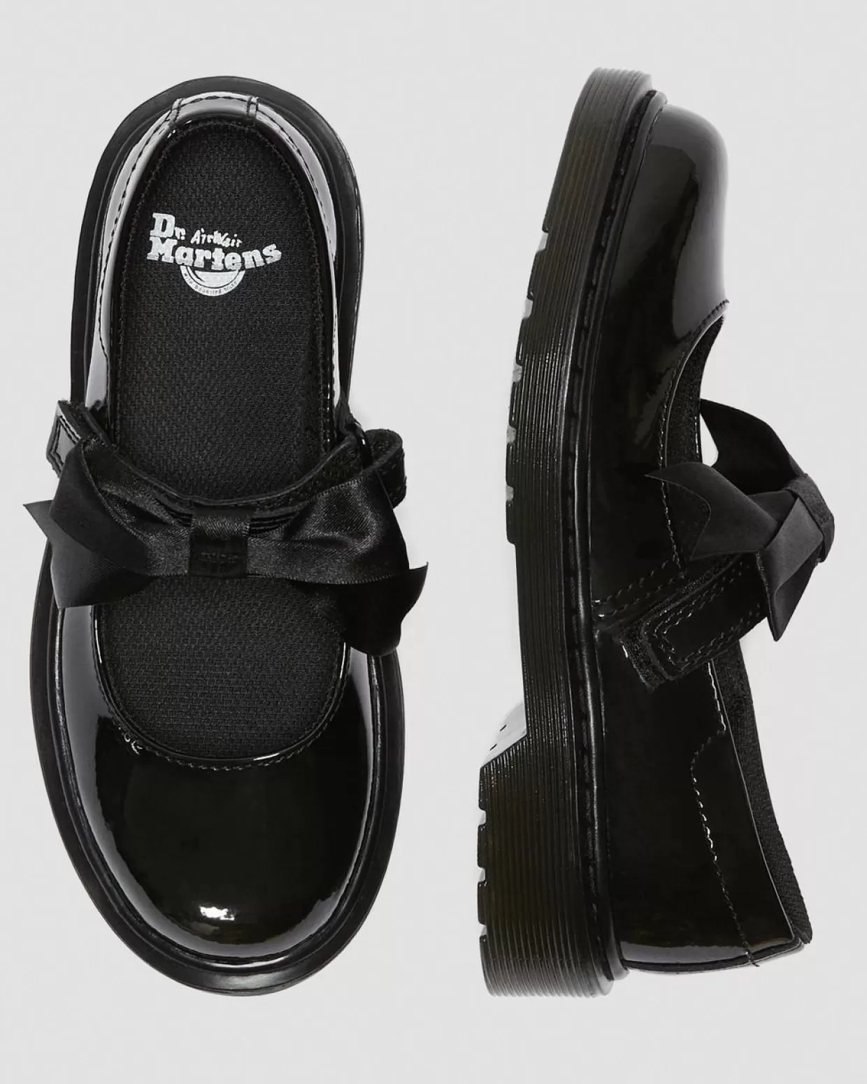 KIDS Dr. Martens Scarpe Mary Jane Maccy II Junior in pelle verniciata