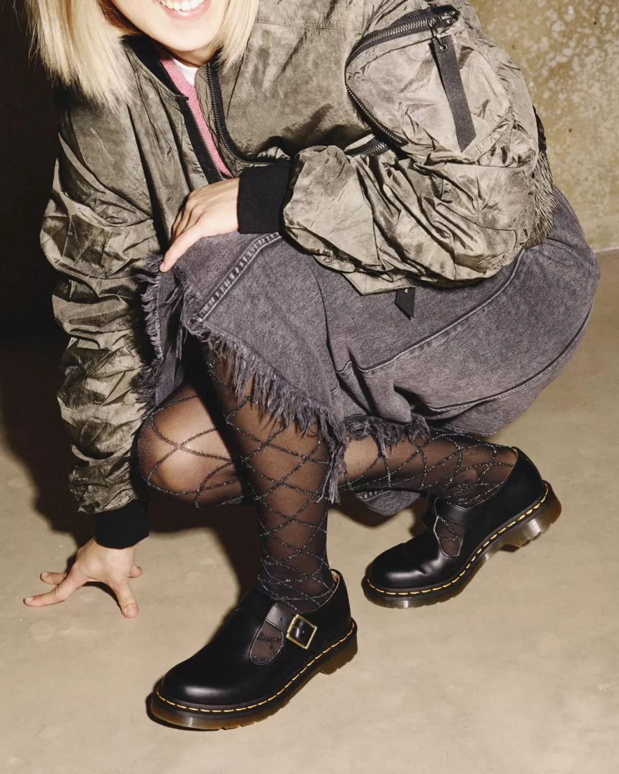 WOMENS Dr. Martens Scarpe Mary Jane Polley in pelle Smooth