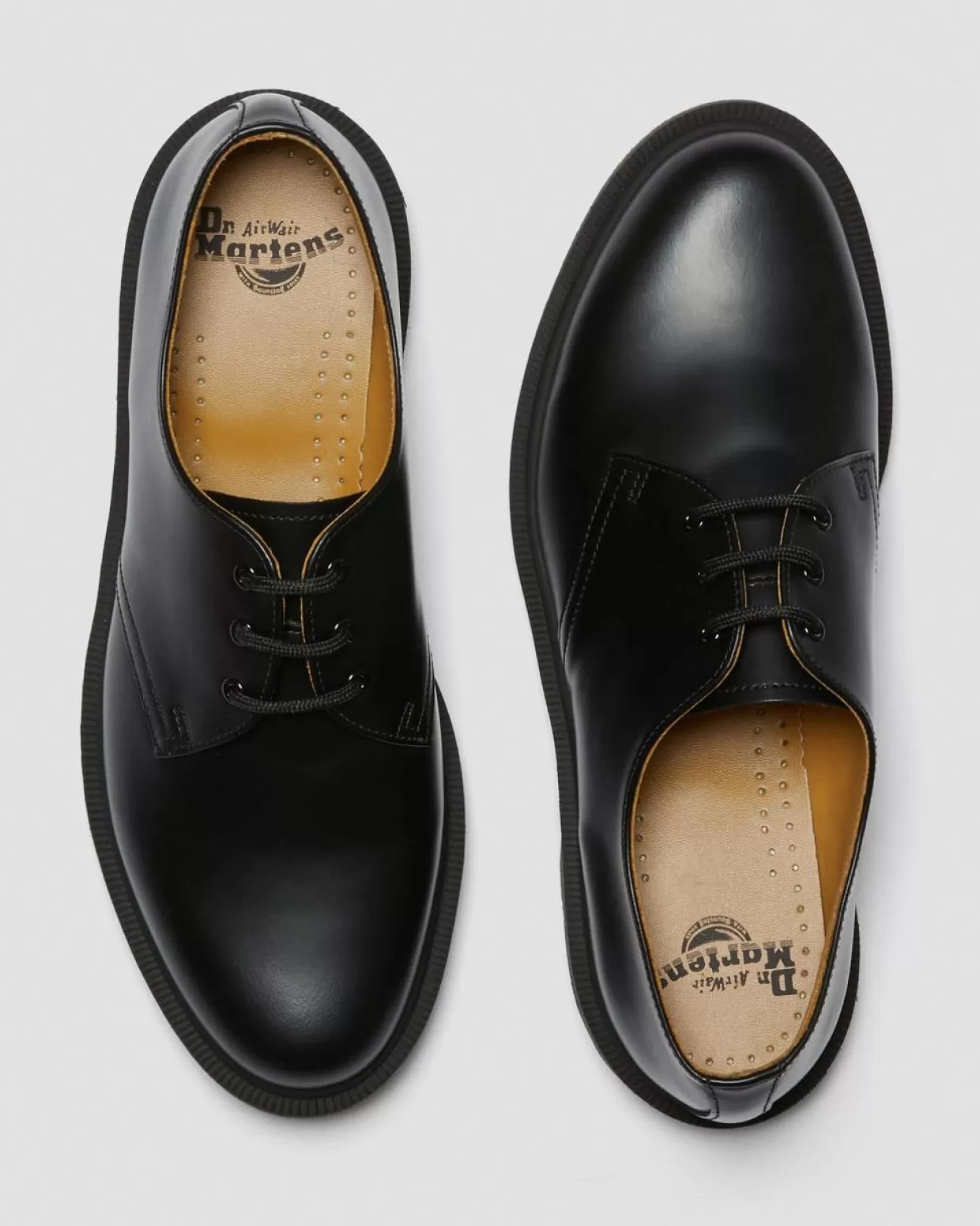 WOMENS Dr. Martens Scarpe Oxford 1461 con guardolo liscio stretto in pelle Smooth