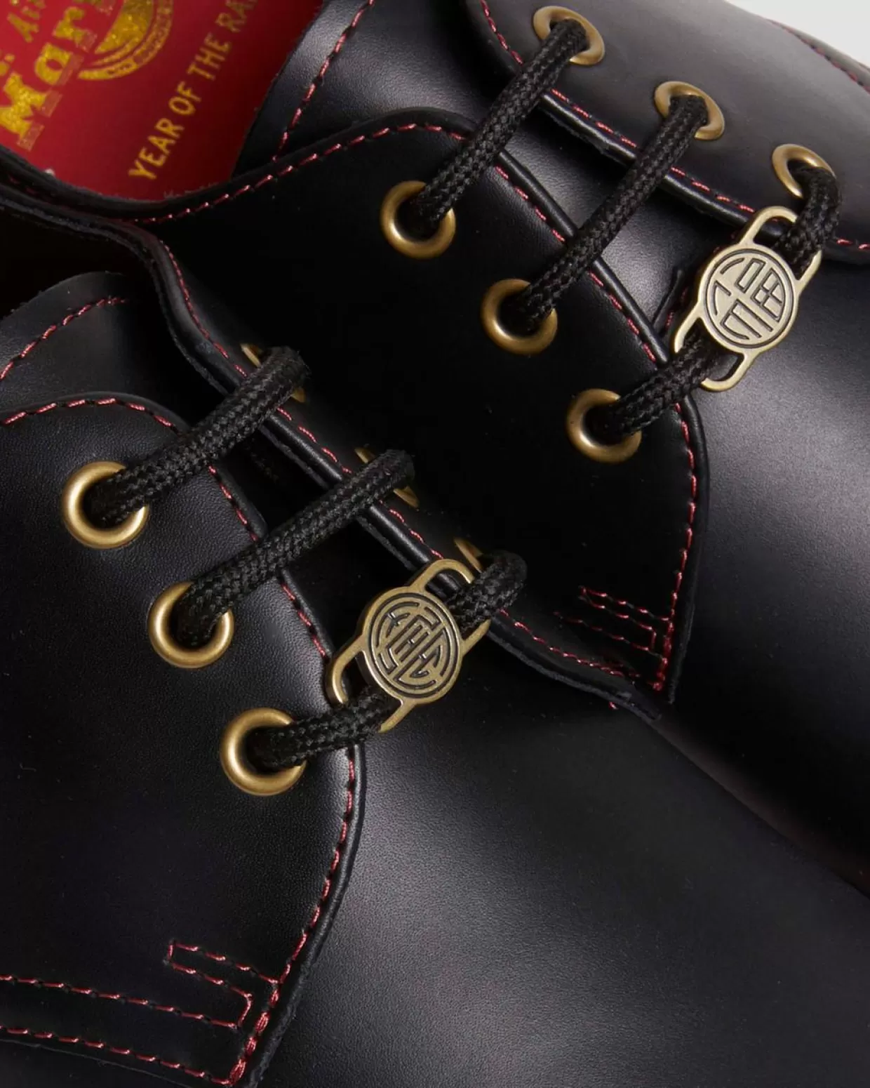 WOMENS Dr. Martens Scarpe Oxford 1461 Year of The Rabbit in pelle Smooth