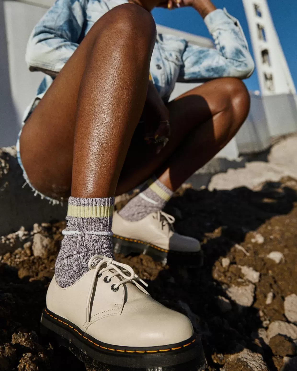MENS Dr. Martens Scarpe platform 1461 II in pelle Pisa