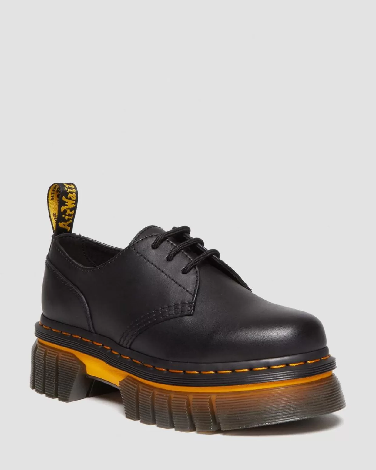 WOMENS Dr. Martens Scarpe platform Audrick Contrast Sole in pelle