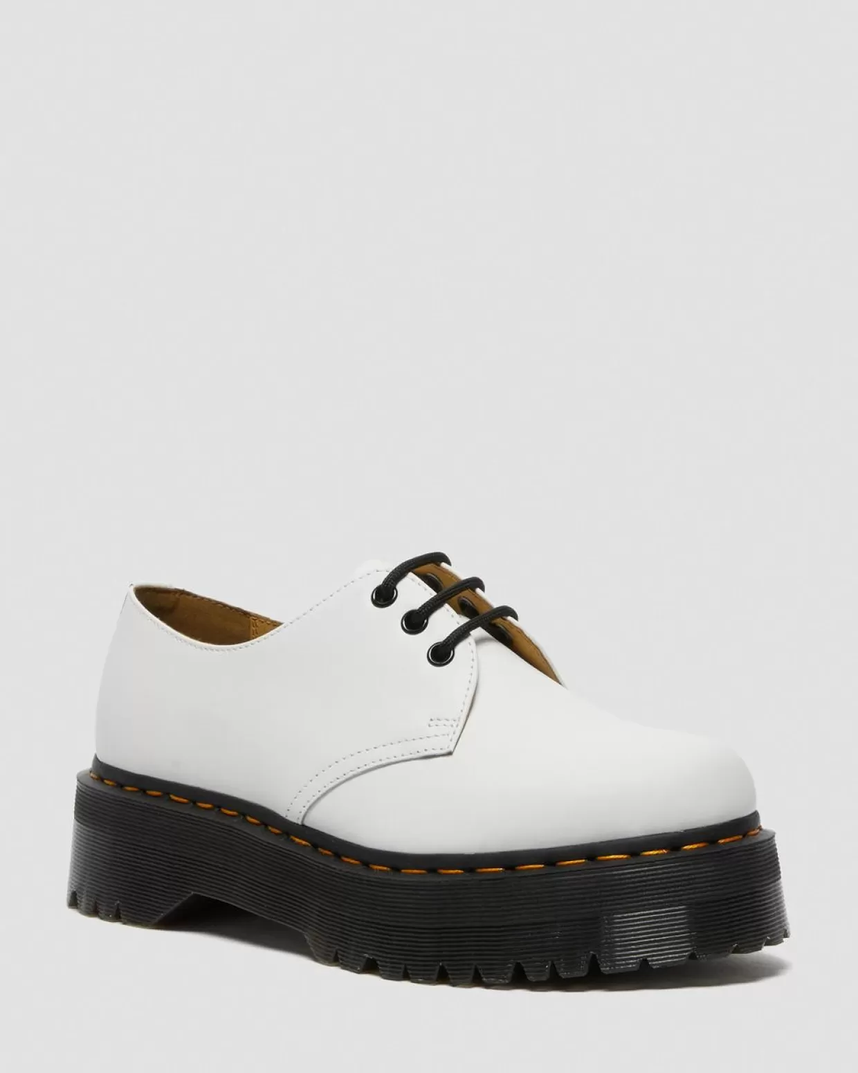 WOMENS Dr. Martens Scarpe platform di pelle 1461 Quad
