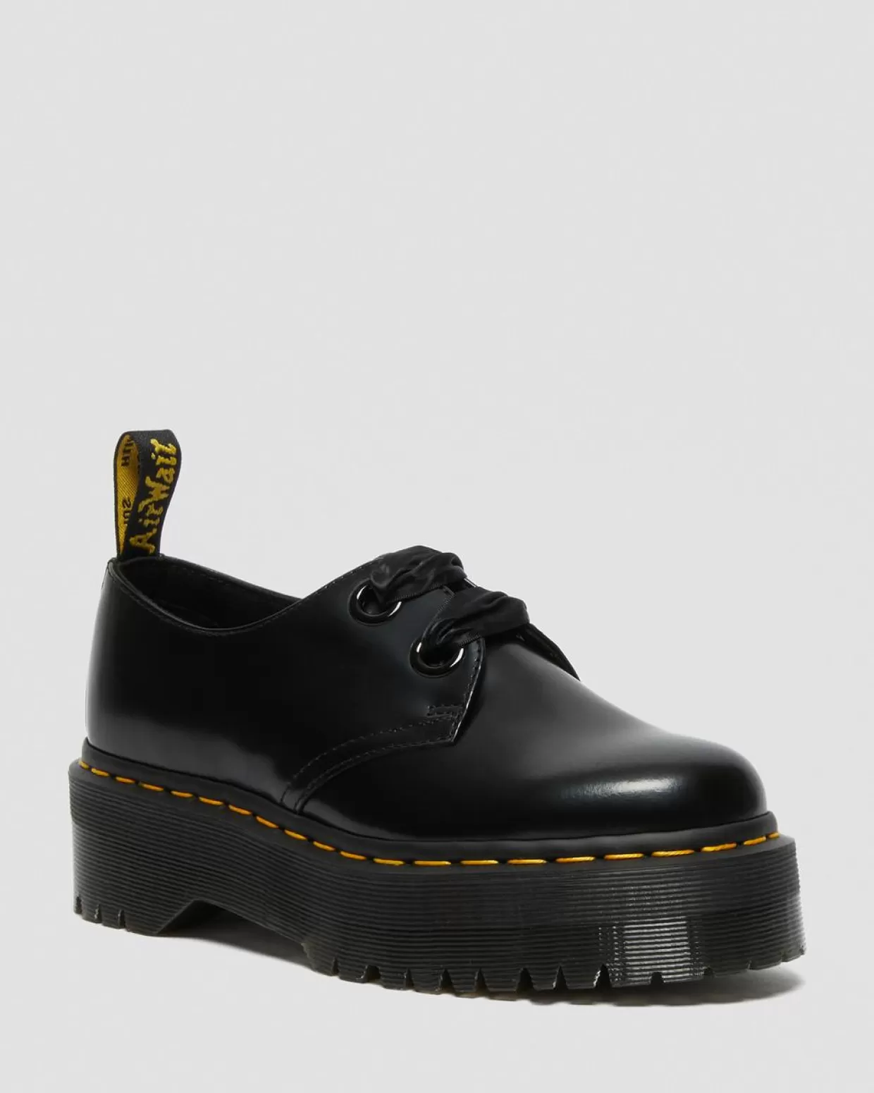 WOMENS Dr. Martens Scarpe Platform di Pelle Holly
