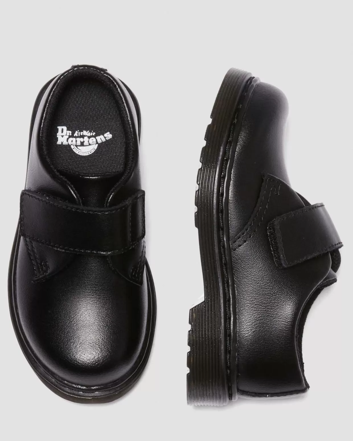 KIDS Dr. Martens Scarpe primi passi Kamron in pelle con cinturino in velcro