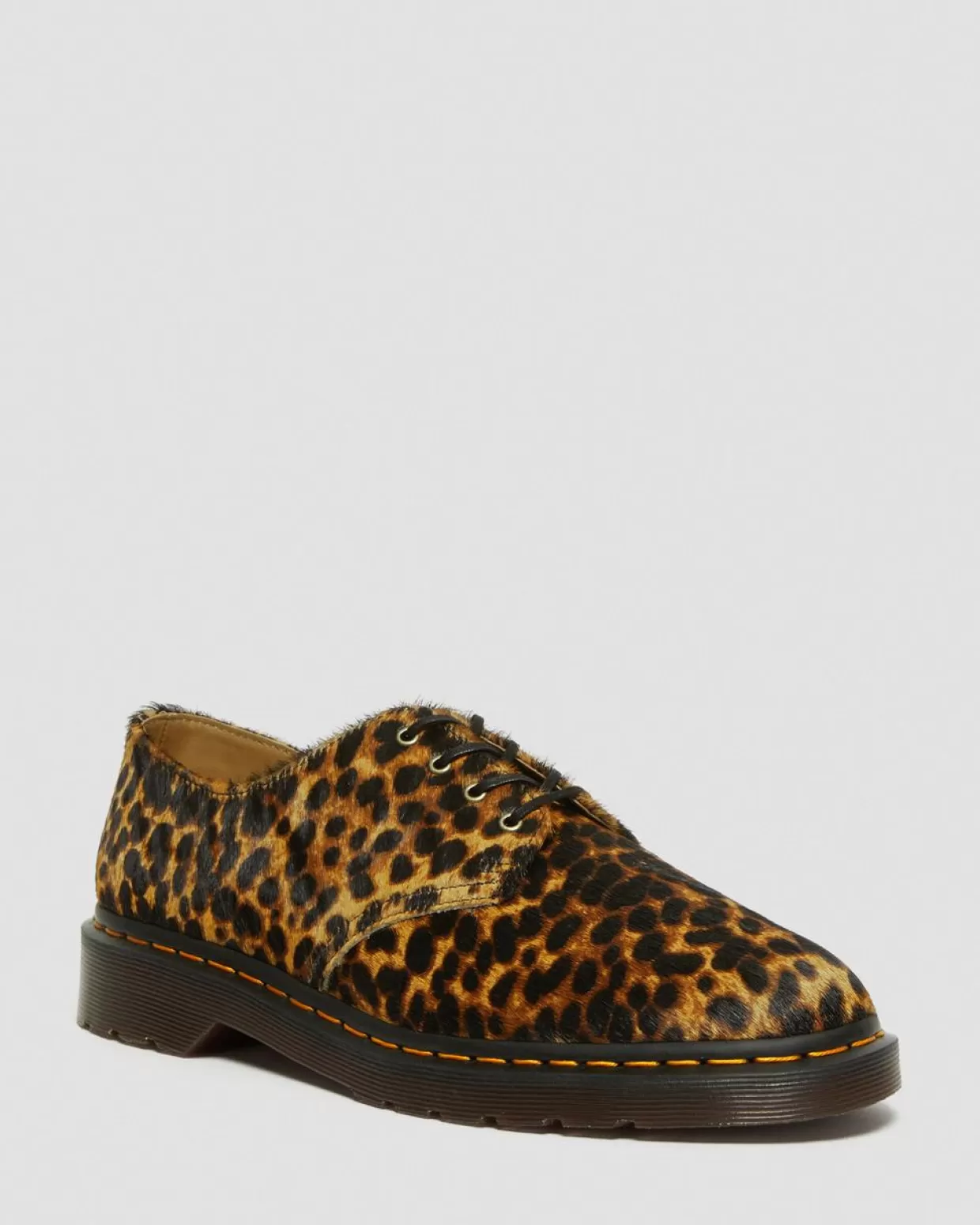 MENS Dr. Martens Scarpe Smiths Hair con stampa leopardata
