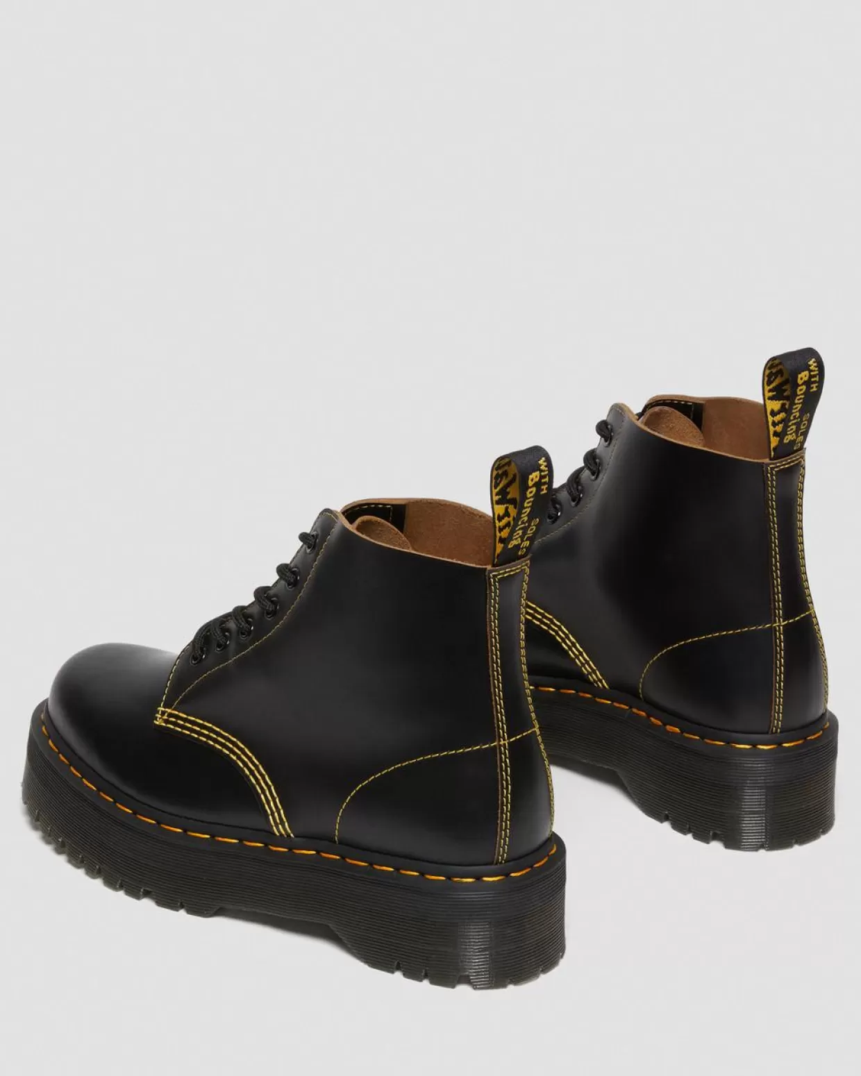 MENS Dr. Martens Stivaletti 101 Platform Quad vintage in pelle Smooth