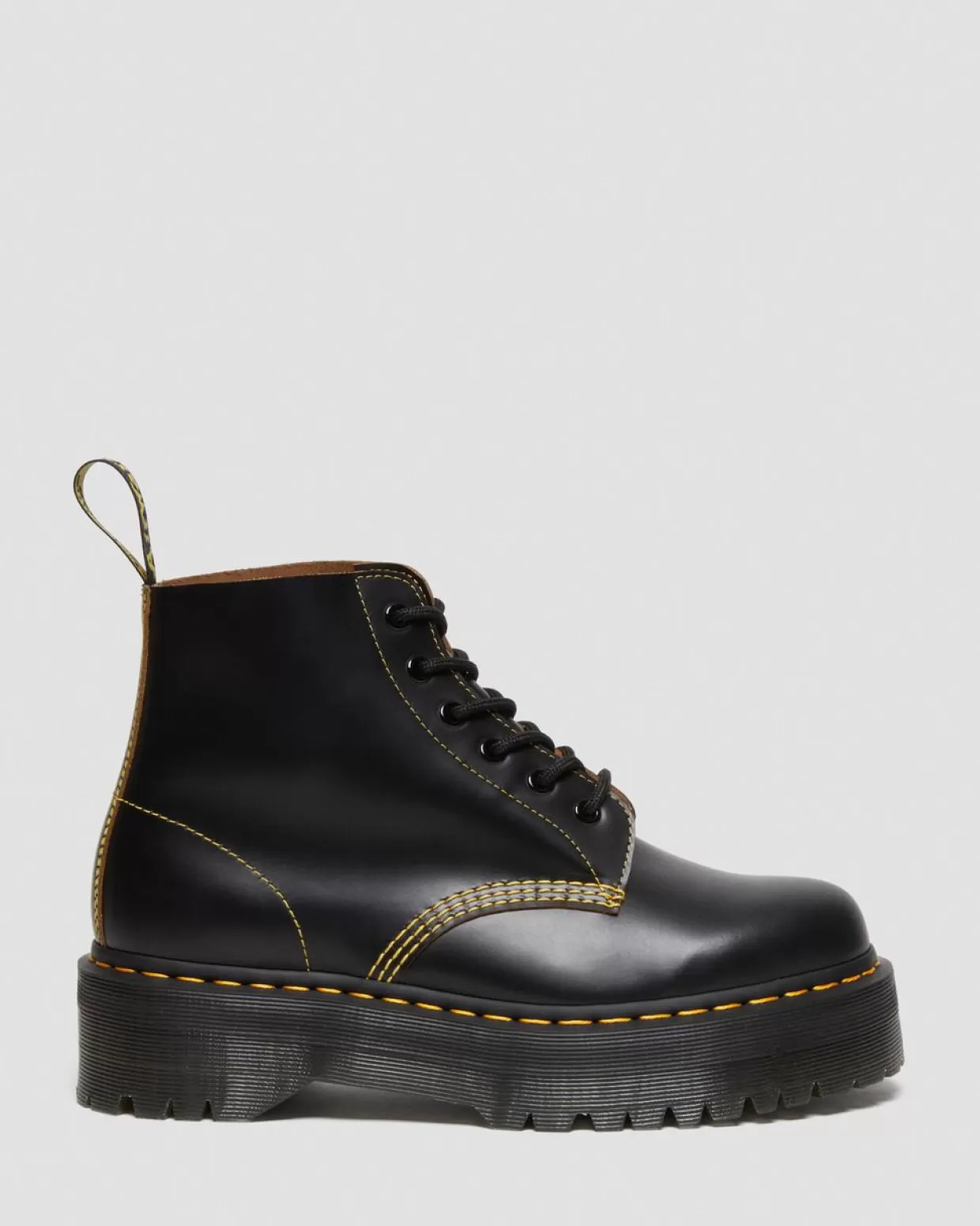 MENS Dr. Martens Stivaletti 101 Platform Quad vintage in pelle Smooth