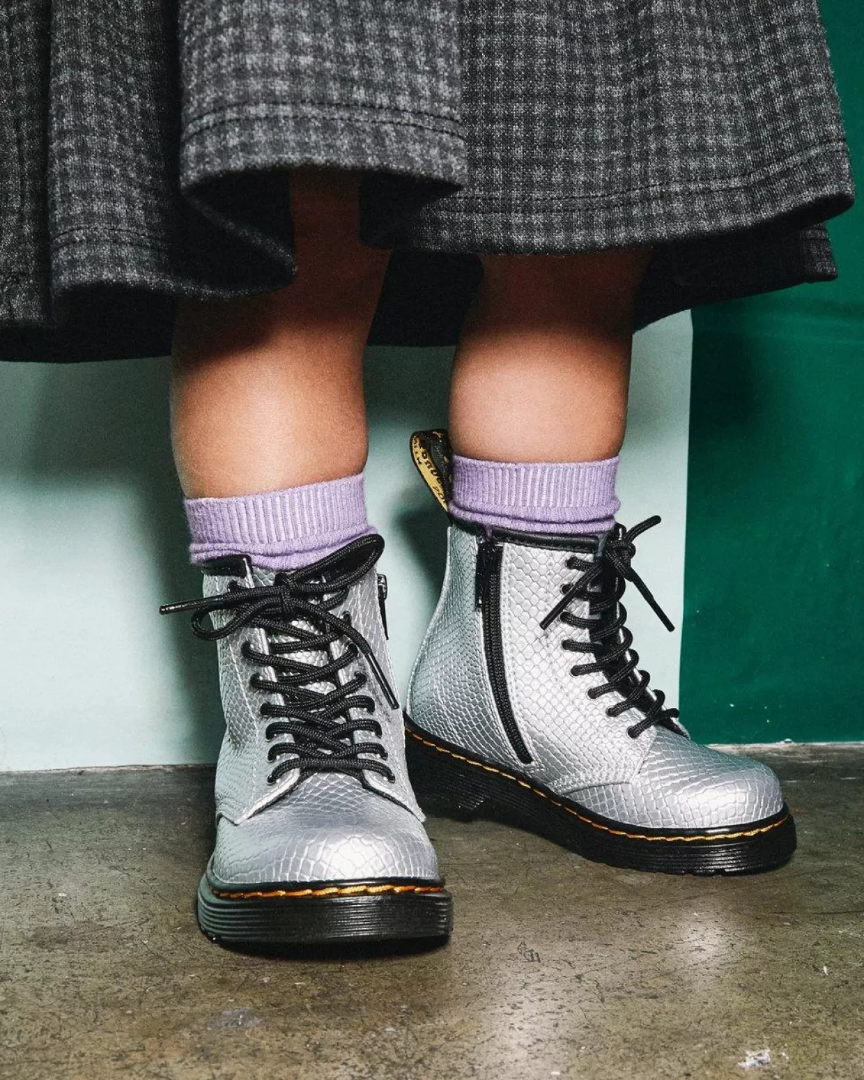 UNISEX Dr. Martens Stivaletti 1460 Reptile Emboss Primi Passi