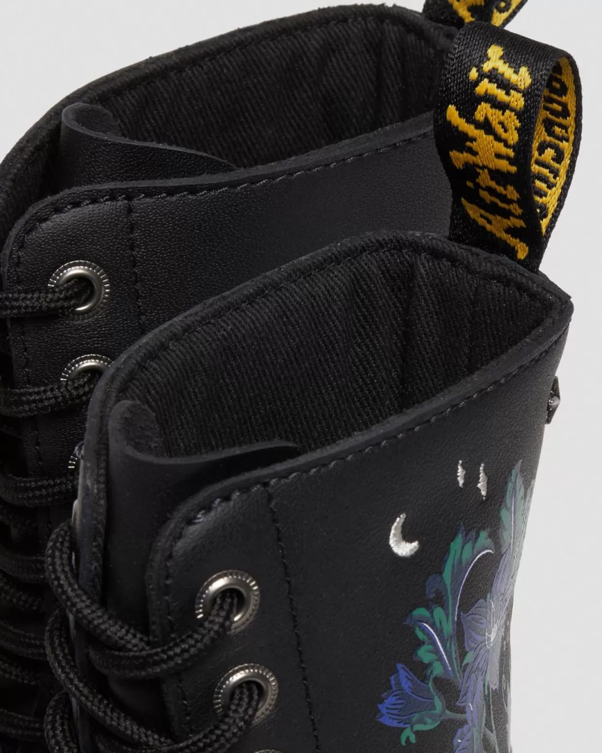 Dr. Martens Stivaletti al polpaccio di pelle 1490 con motivi floreali