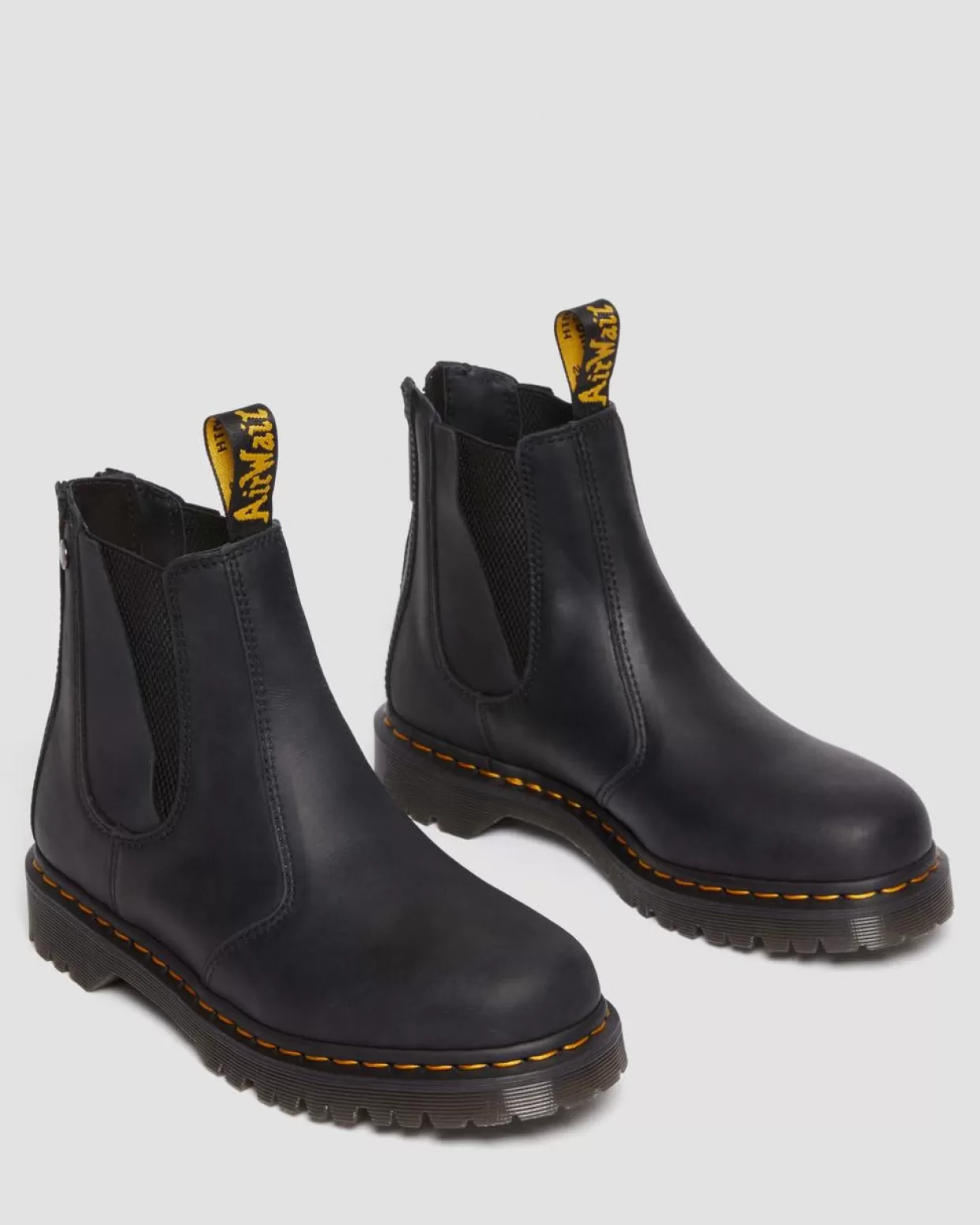 WOMENS Dr. Martens Stivaletti Chelsea 2976 con zip in pelle cerata pieno fiore