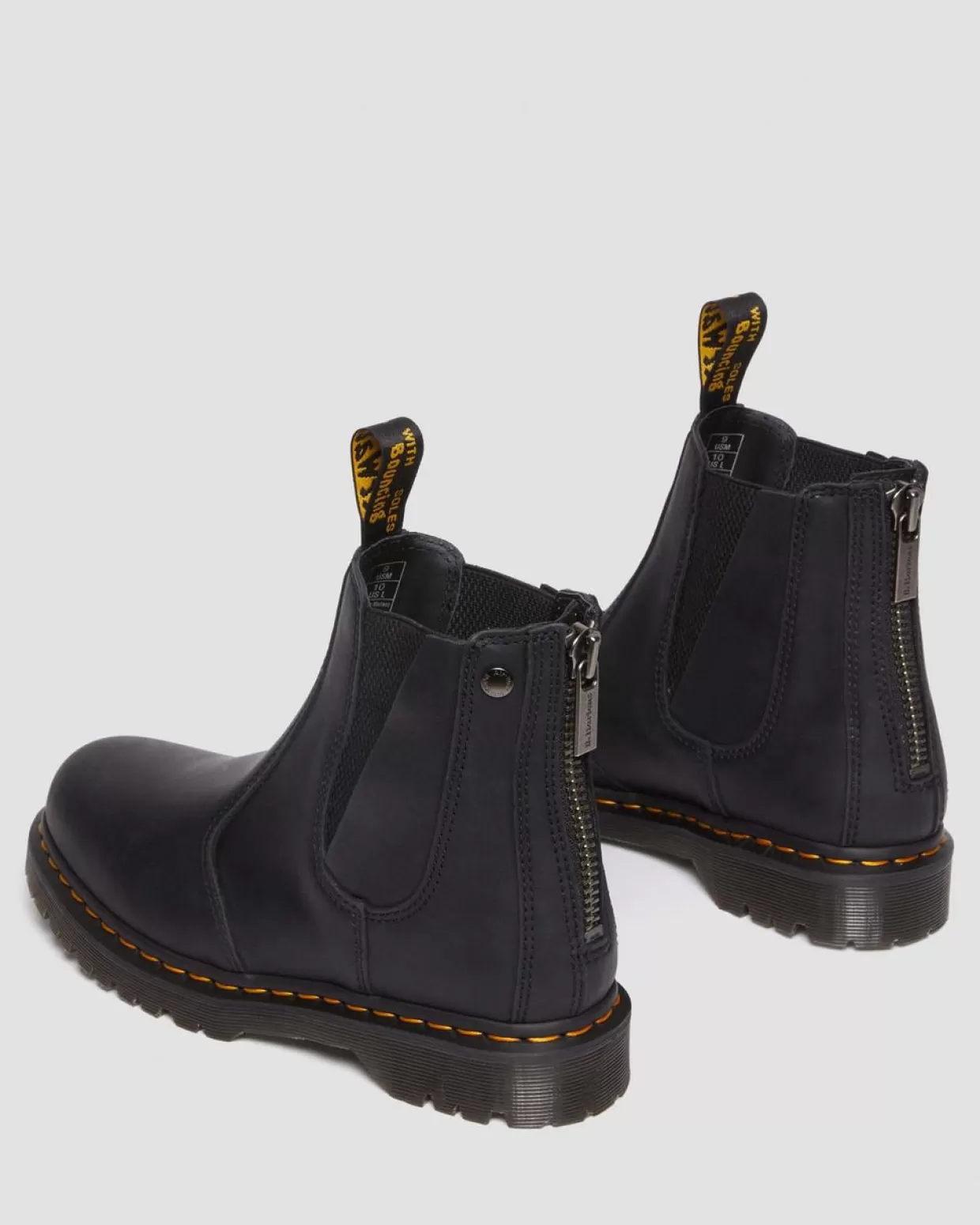 WOMENS Dr. Martens Stivaletti Chelsea 2976 con zip in pelle cerata pieno fiore