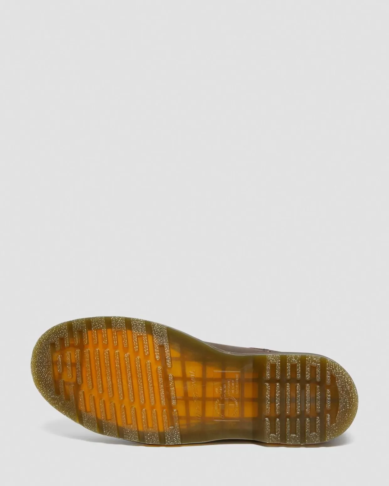 MENS Dr. Martens Stivaletti Chelsea 2976 di pelle Crazy Horse con cuciture gialle