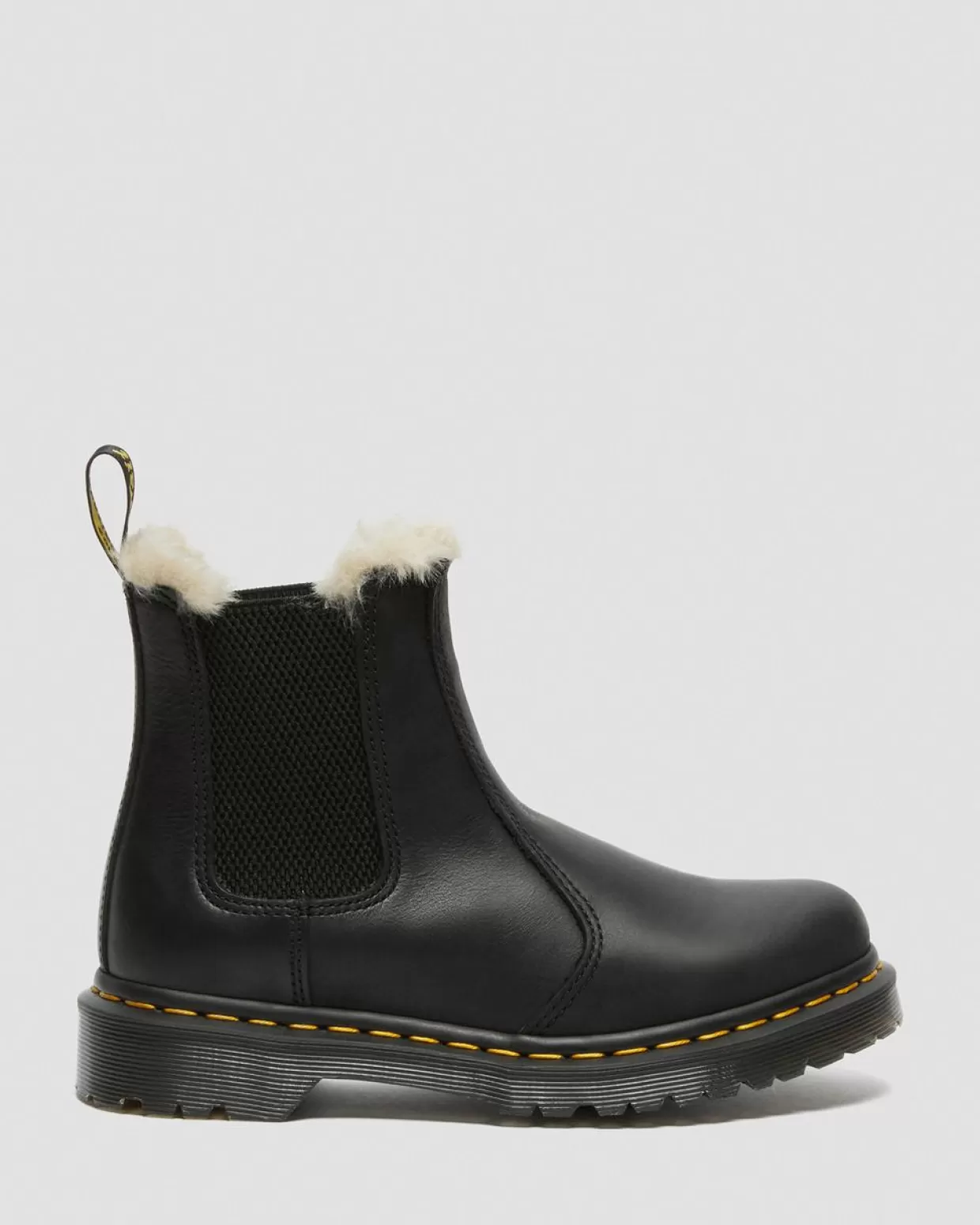 WOMENS Dr. Martens Stivaletti Chelsea 2976 Leonore Con Rivestimento In Pelliccia Sintetica