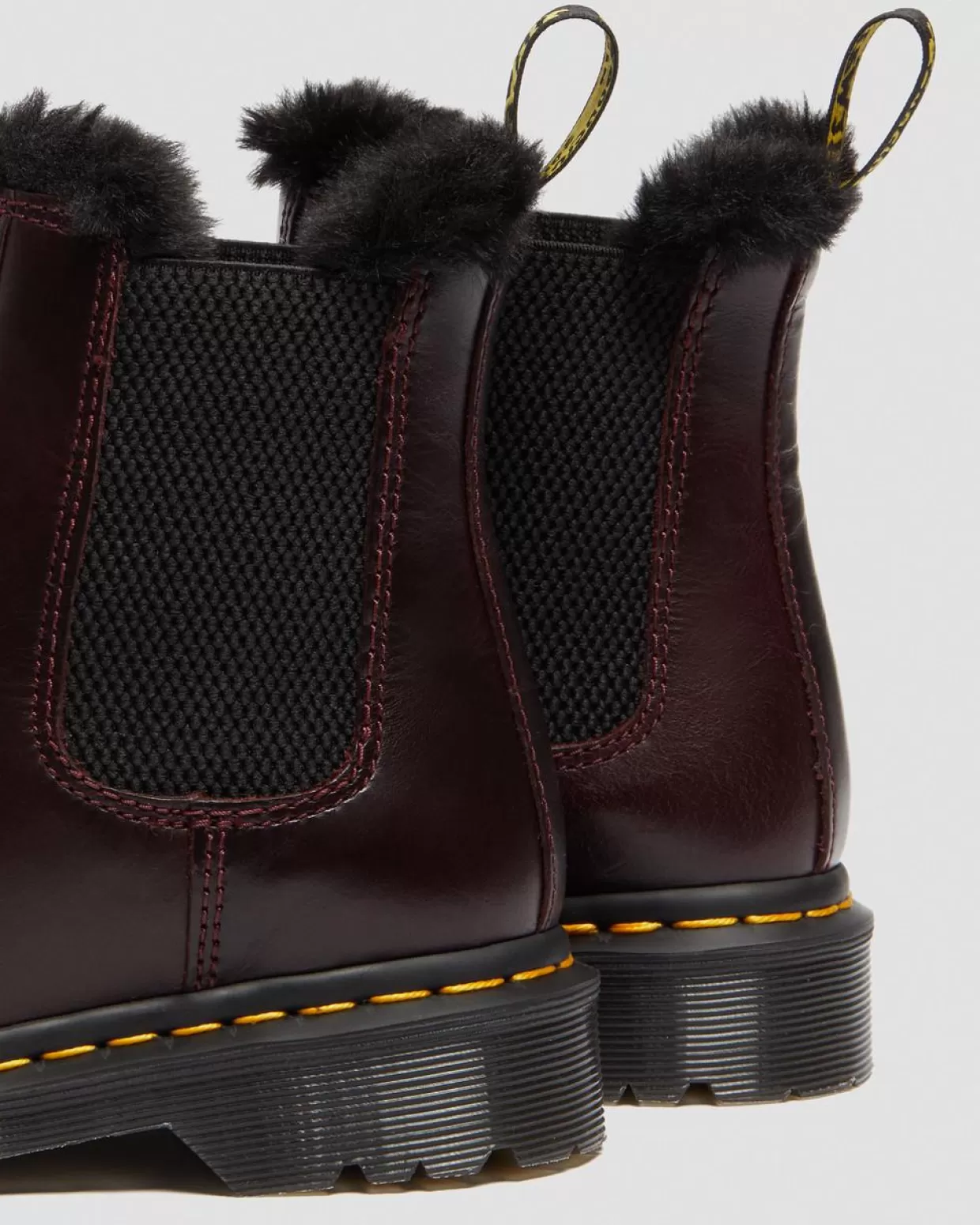 UNISEX Dr. Martens Stivaletti Chelsea 2976 Leonore Con Rivestimento Interno In Pelliccia Sintetica